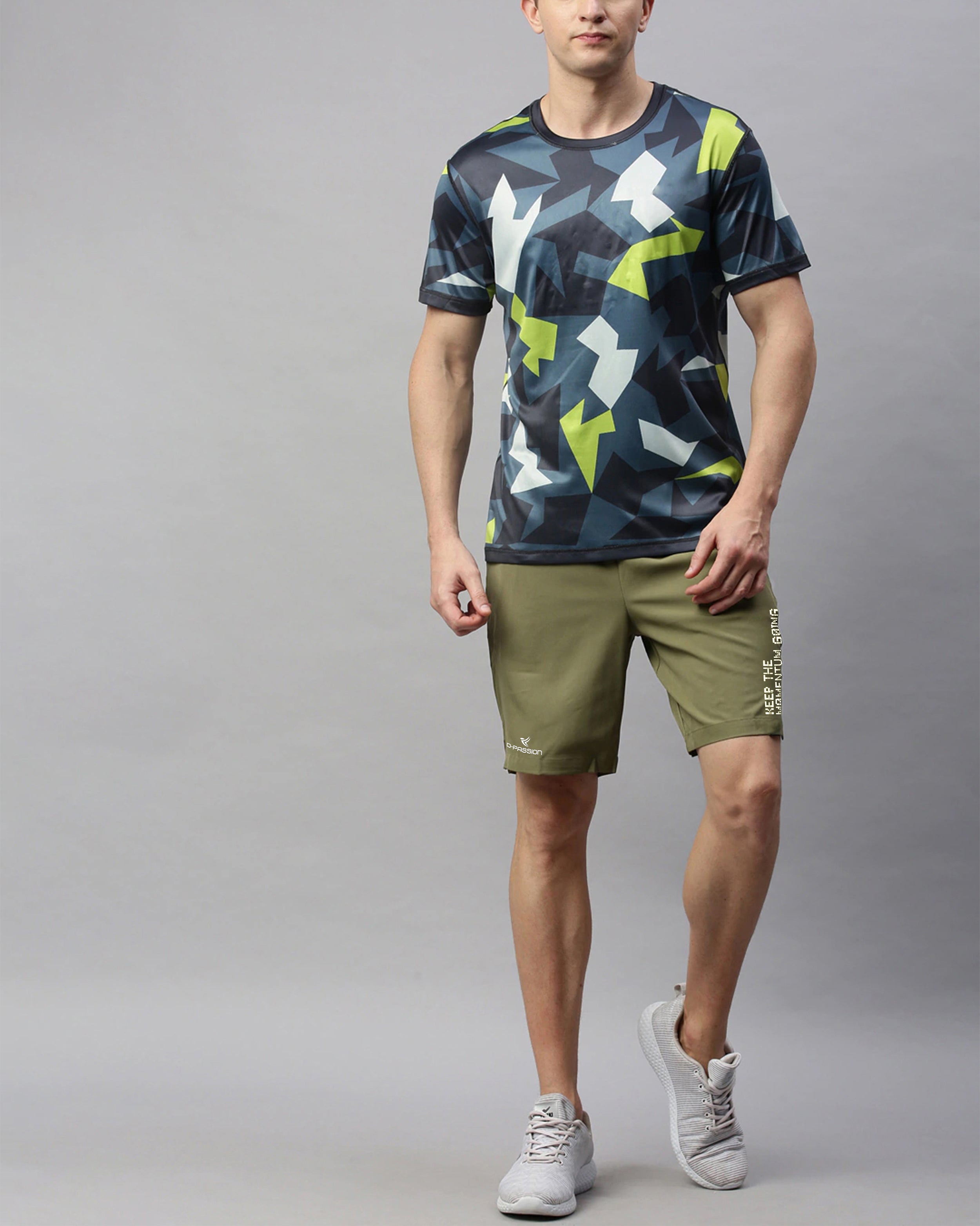 NS Lycra 150 GSM Men Printed Running Shorts
