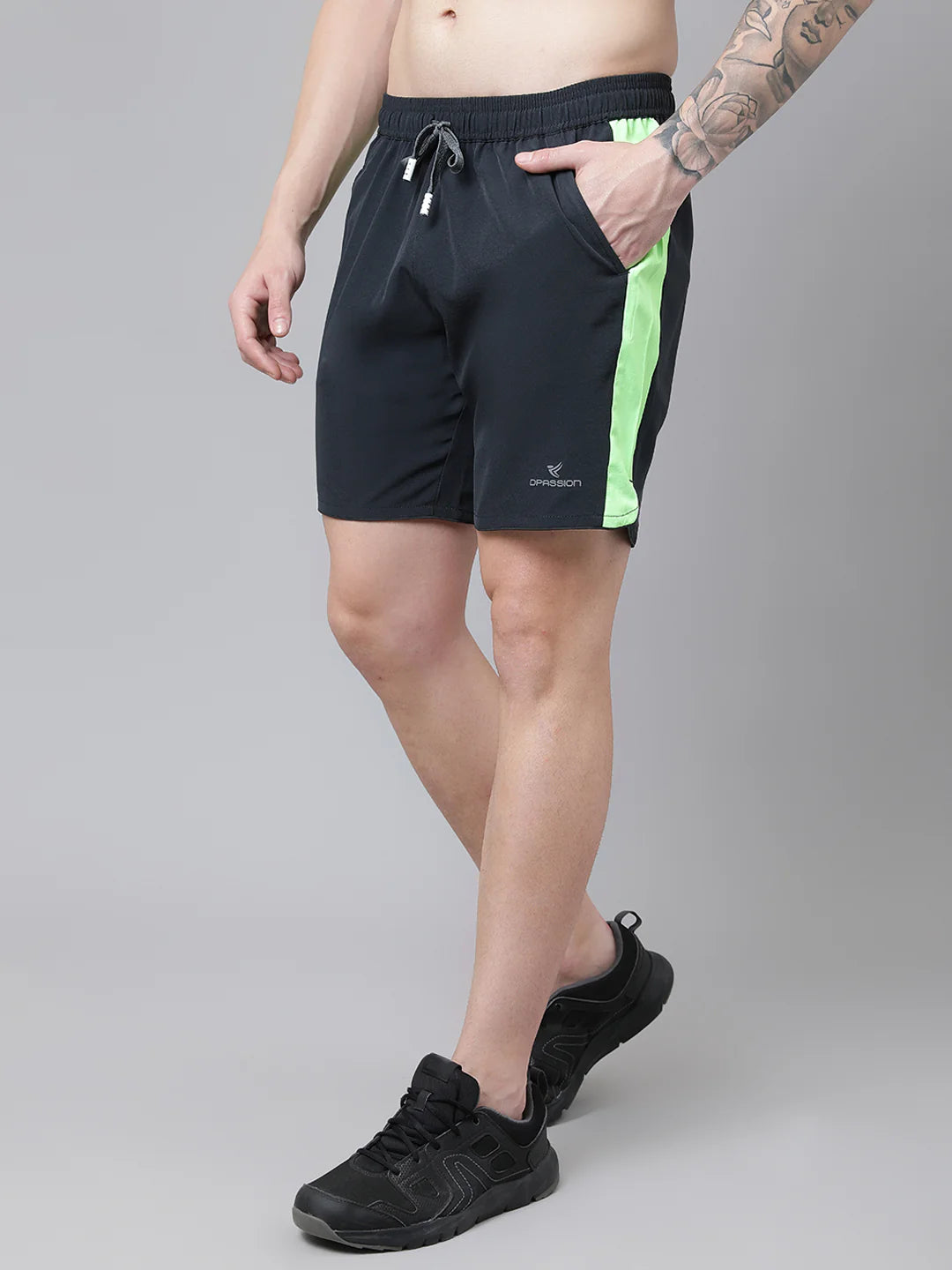NS Lycra 150 GSM Men Side-Taping Shorts