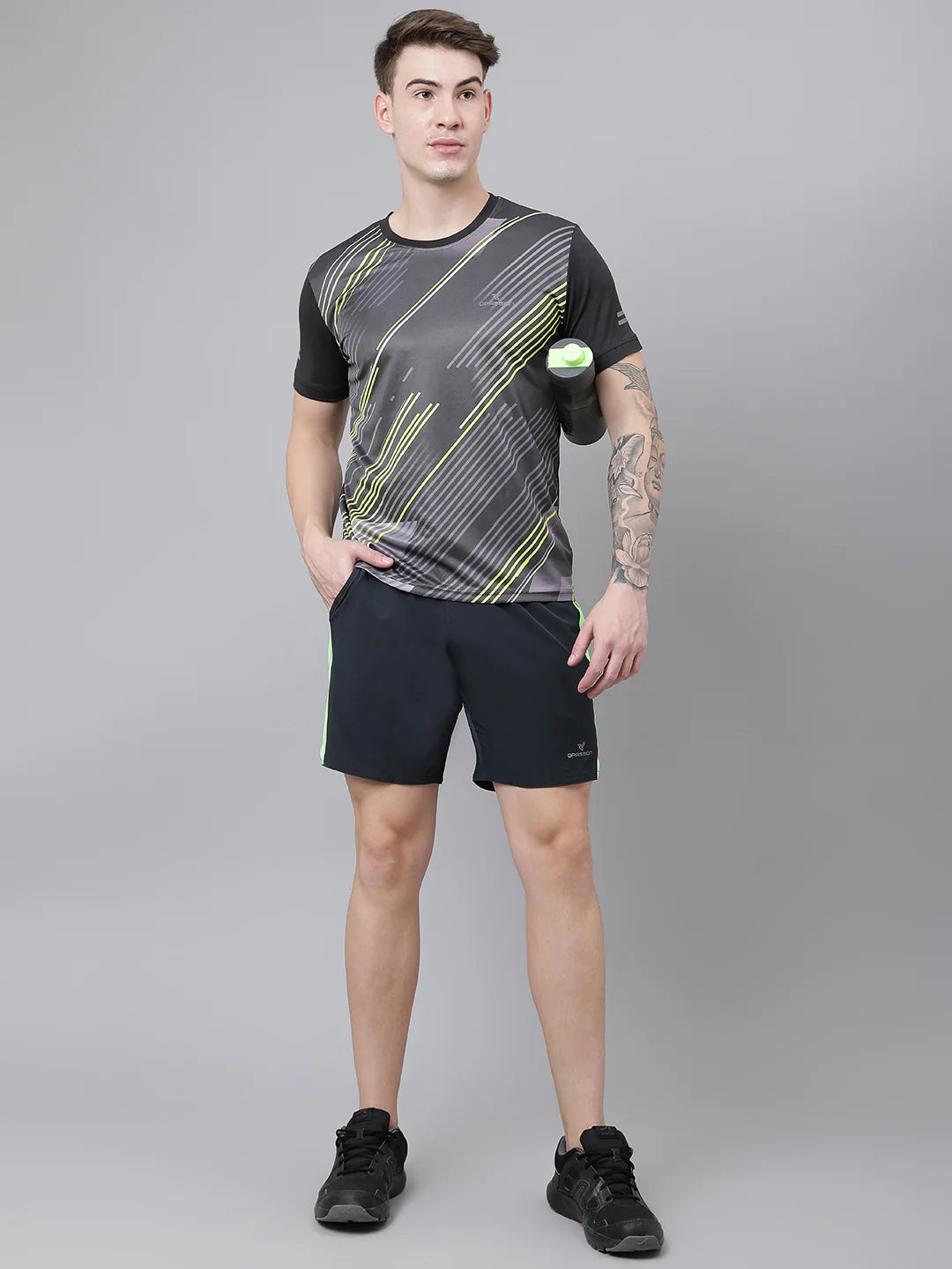 NS Lycra 150 GSM Men Side-Taping Shorts