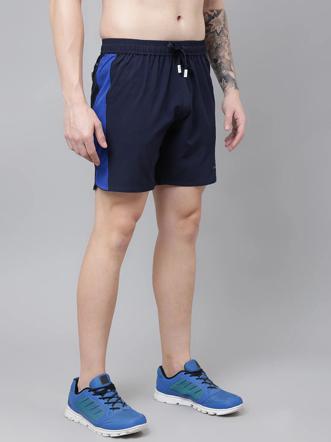 NS Lycra 150 GSM Men Side-Taping Shorts
