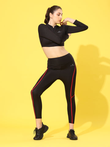 Imported Taiwan 4 Way Lycra 250 GSM Gym & Training Tights