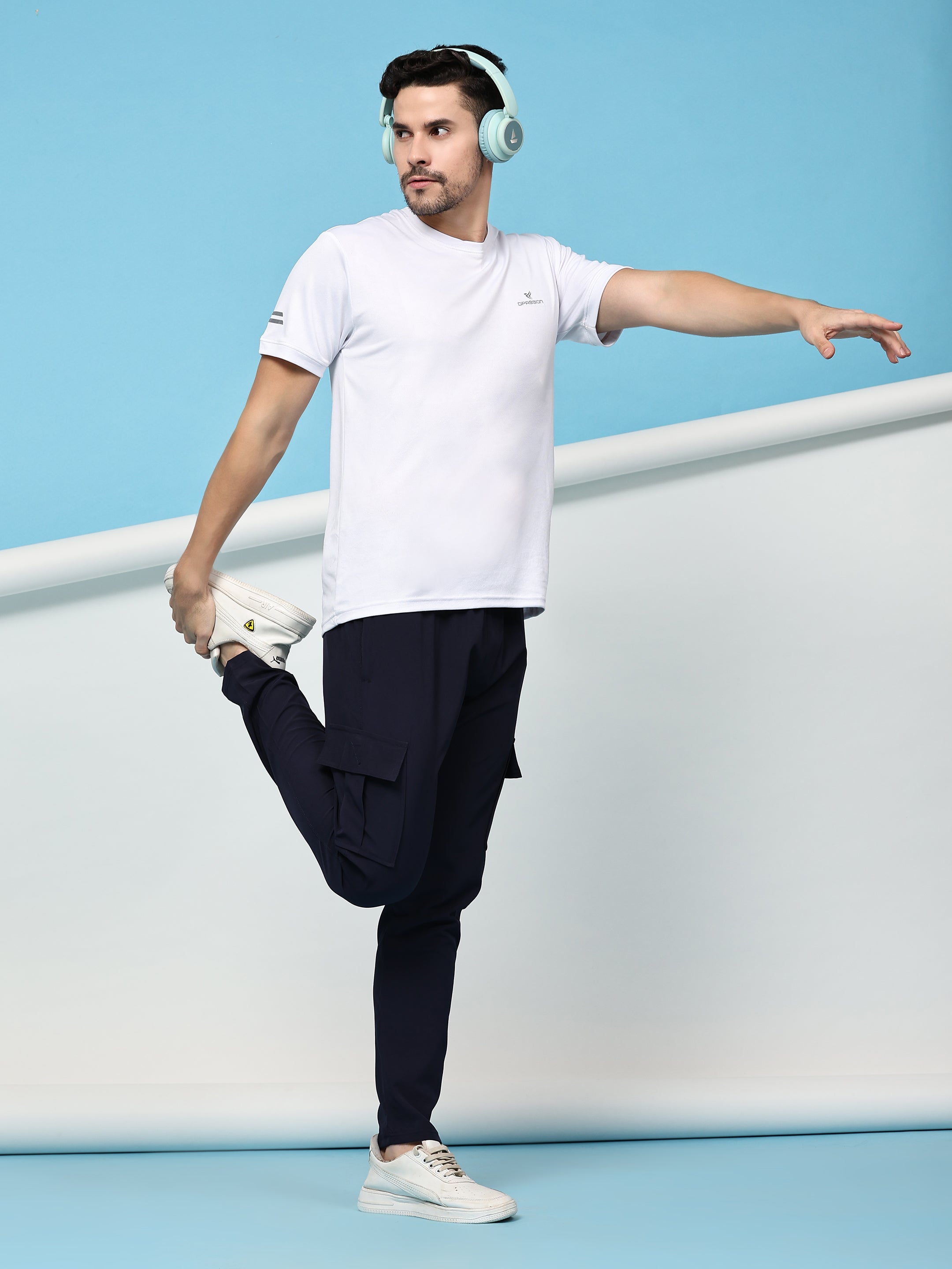 NS Lycra 150 GSM Men Cargo Gym Pant