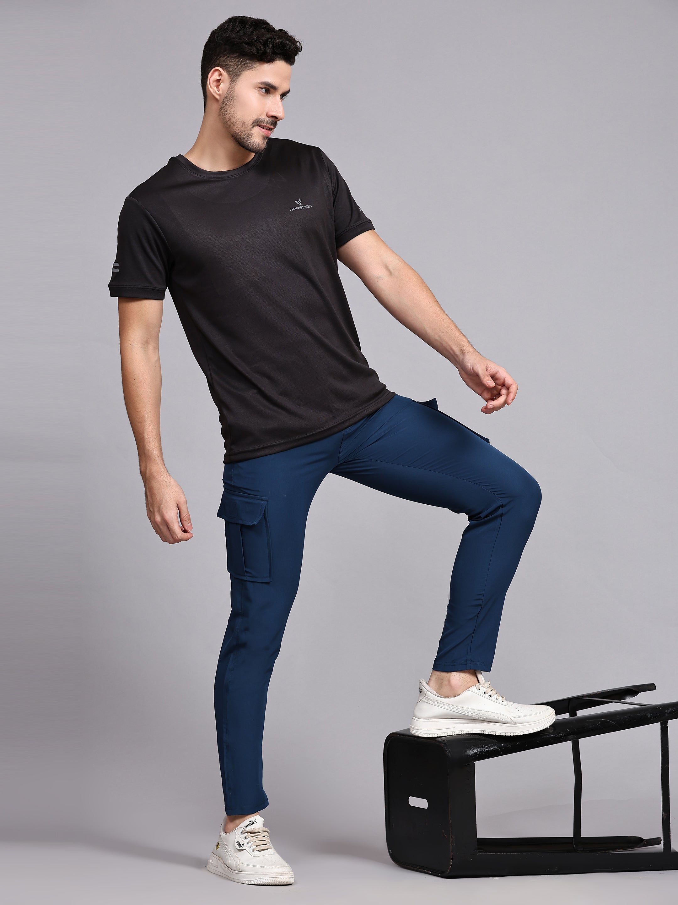 NS Lycra 150 GSM Men Cargo Gym Pant