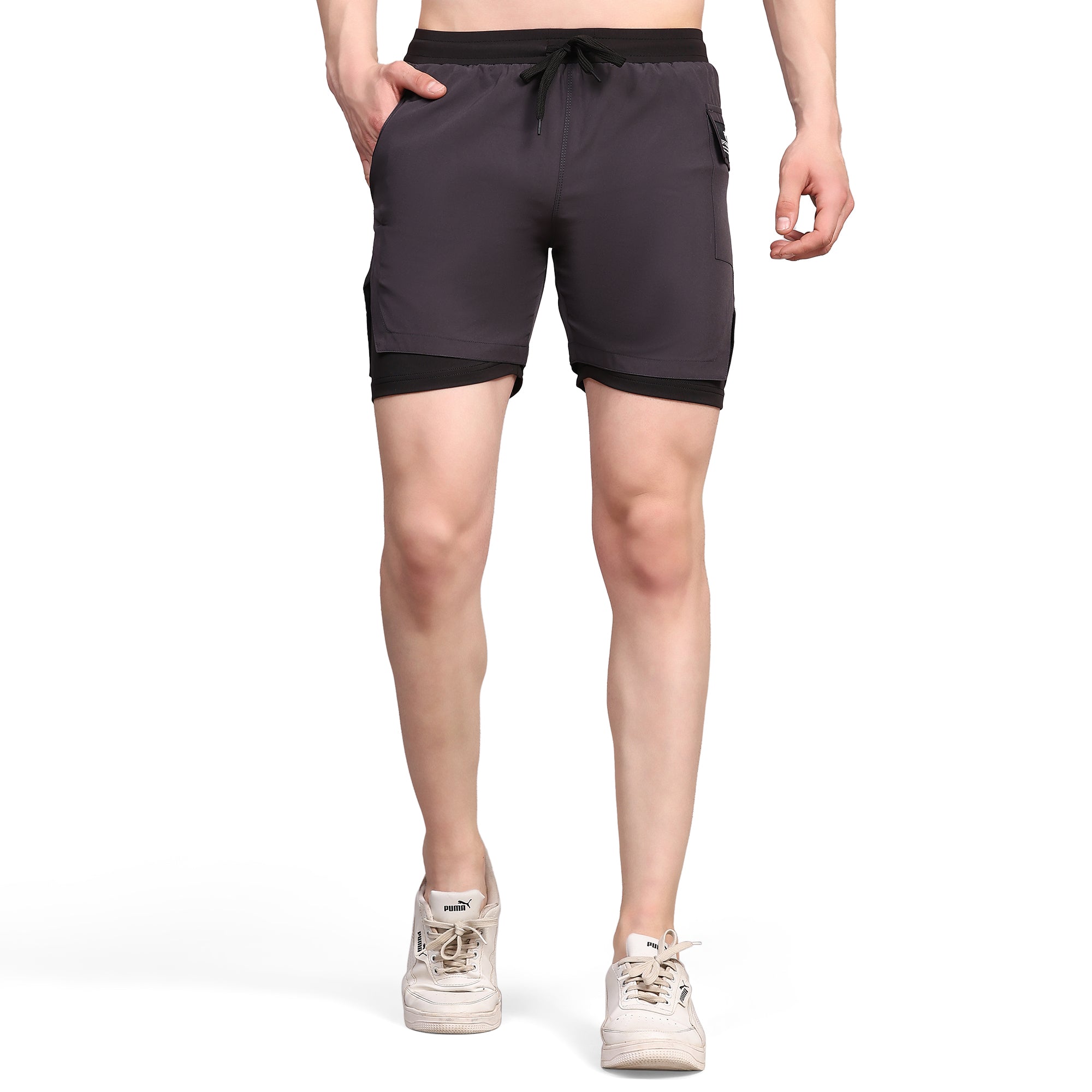 4 Way Stretch NS Lycra 150 GSM Men Running Shorts