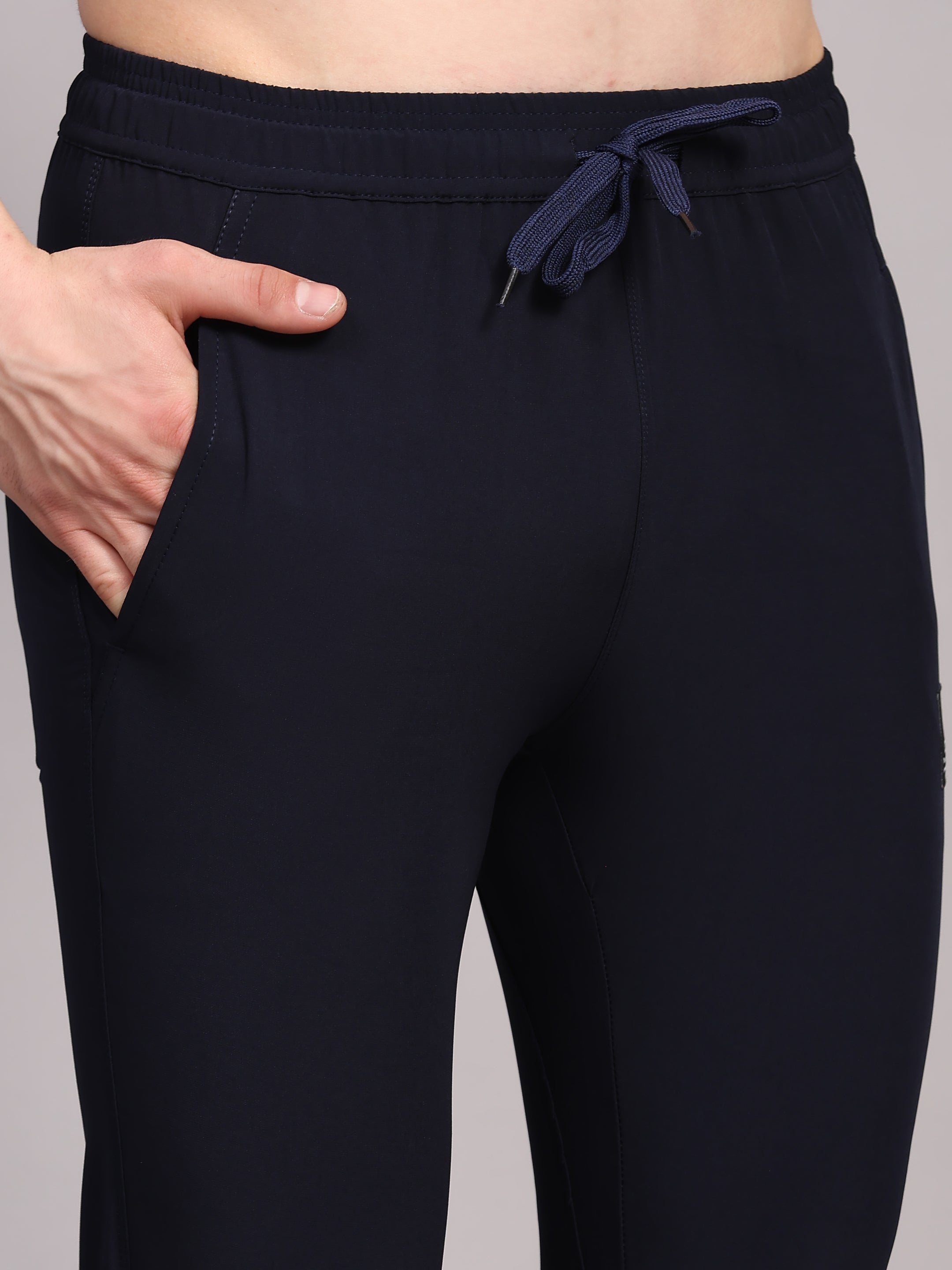 Imported NS Terry Nyloon Lycra 190 GSM Men Track Pants