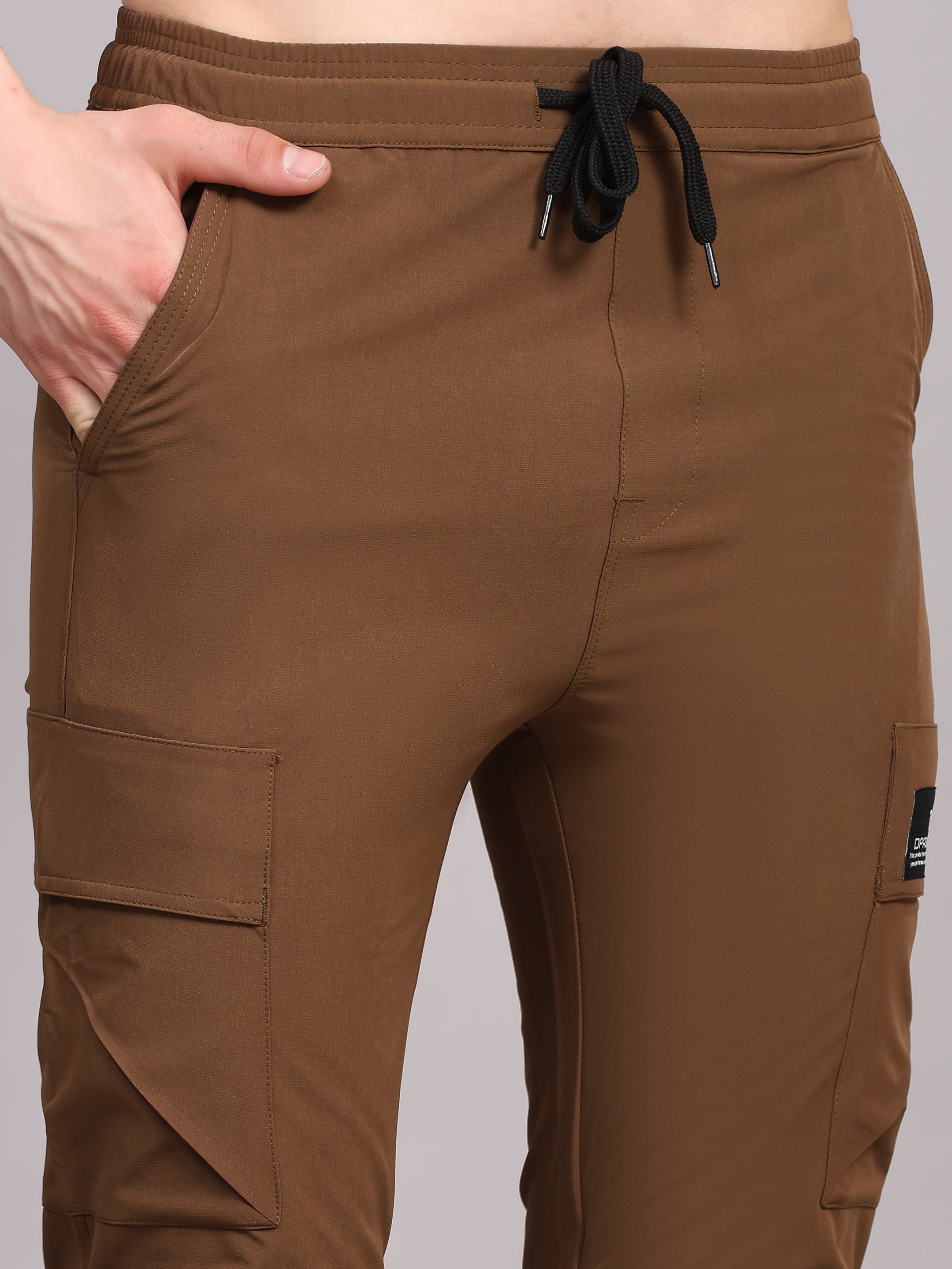 Imported NS Terry Nyloon Lycra 190 GSM Training Track Pants For Men