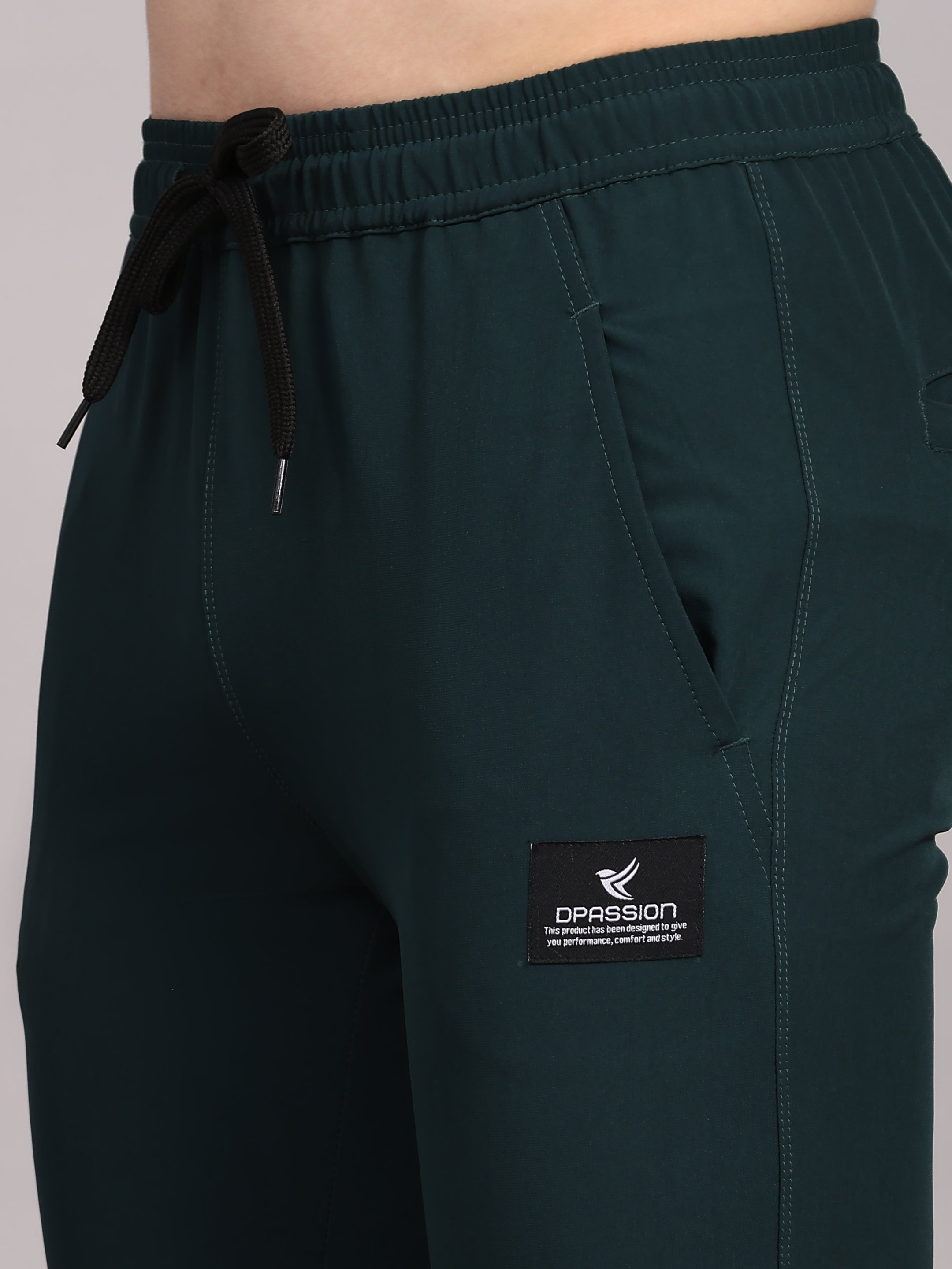 Imported NS Terry Nyloon Lycra 190 GSM Men Track Pants