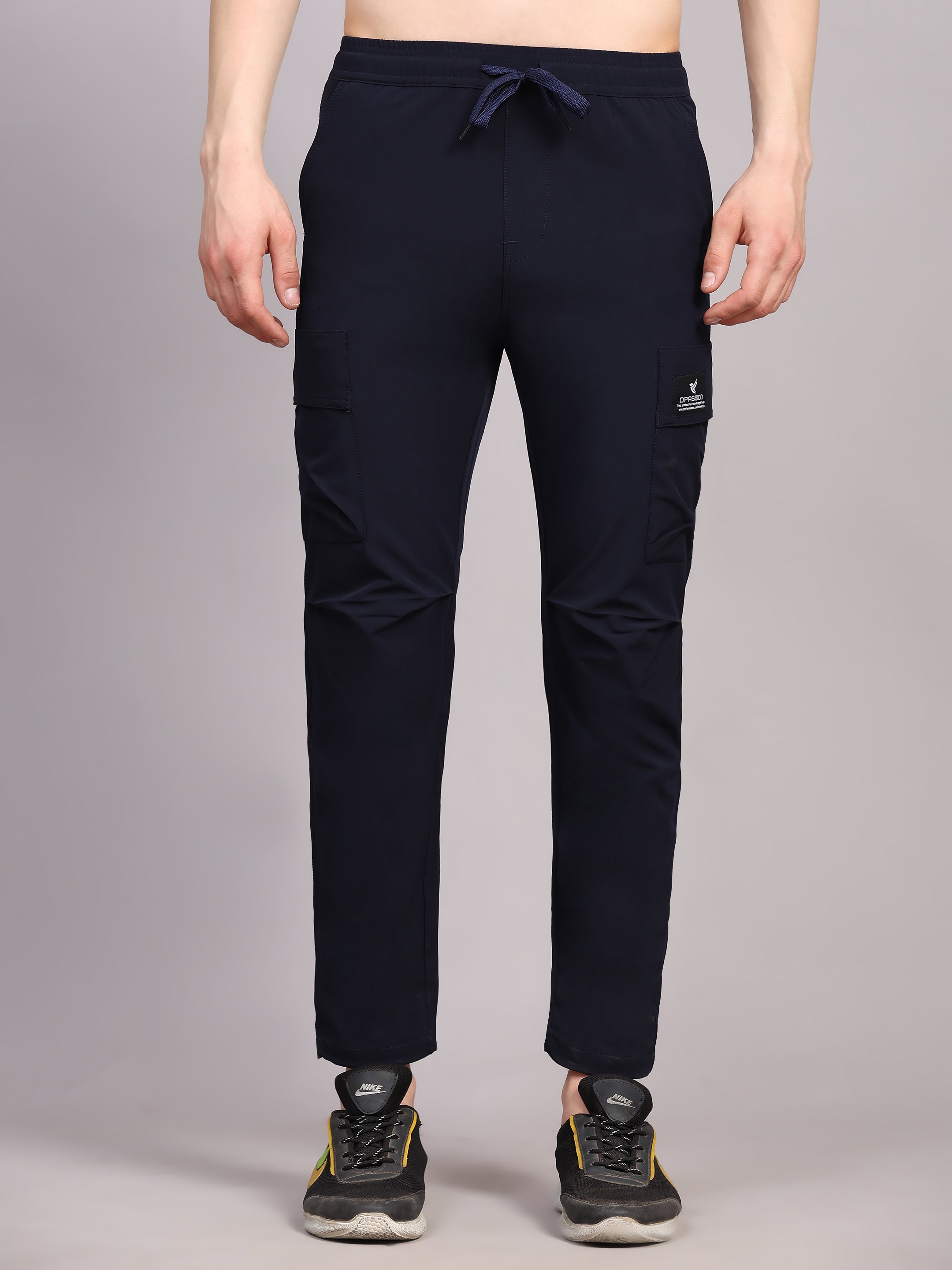Imported NS Terry Nyloon Lycra 190 GSM Training Track Pants For Men