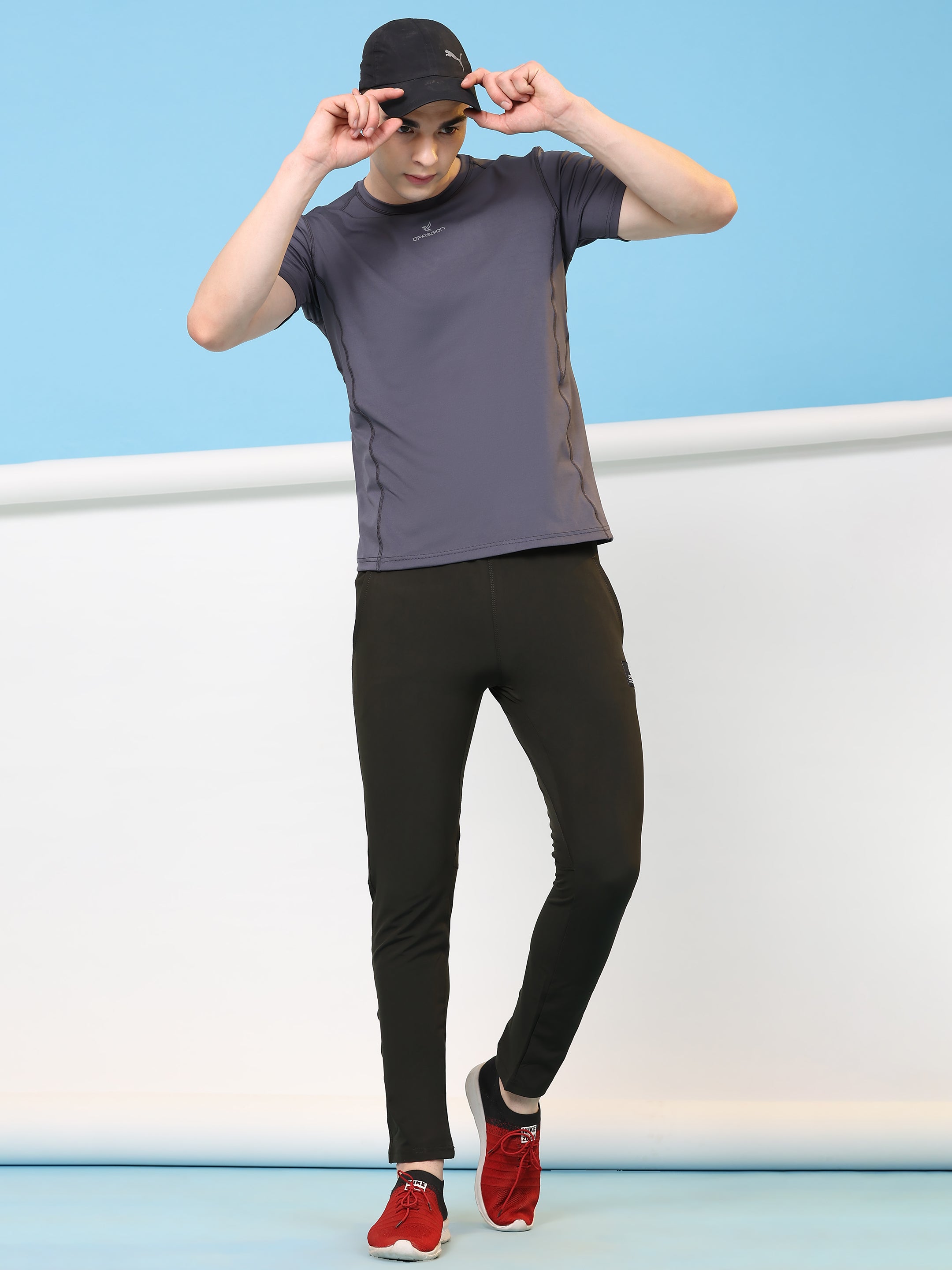 Imported NS Terry Nyloon Lycra 190 GSM Men Track Pants