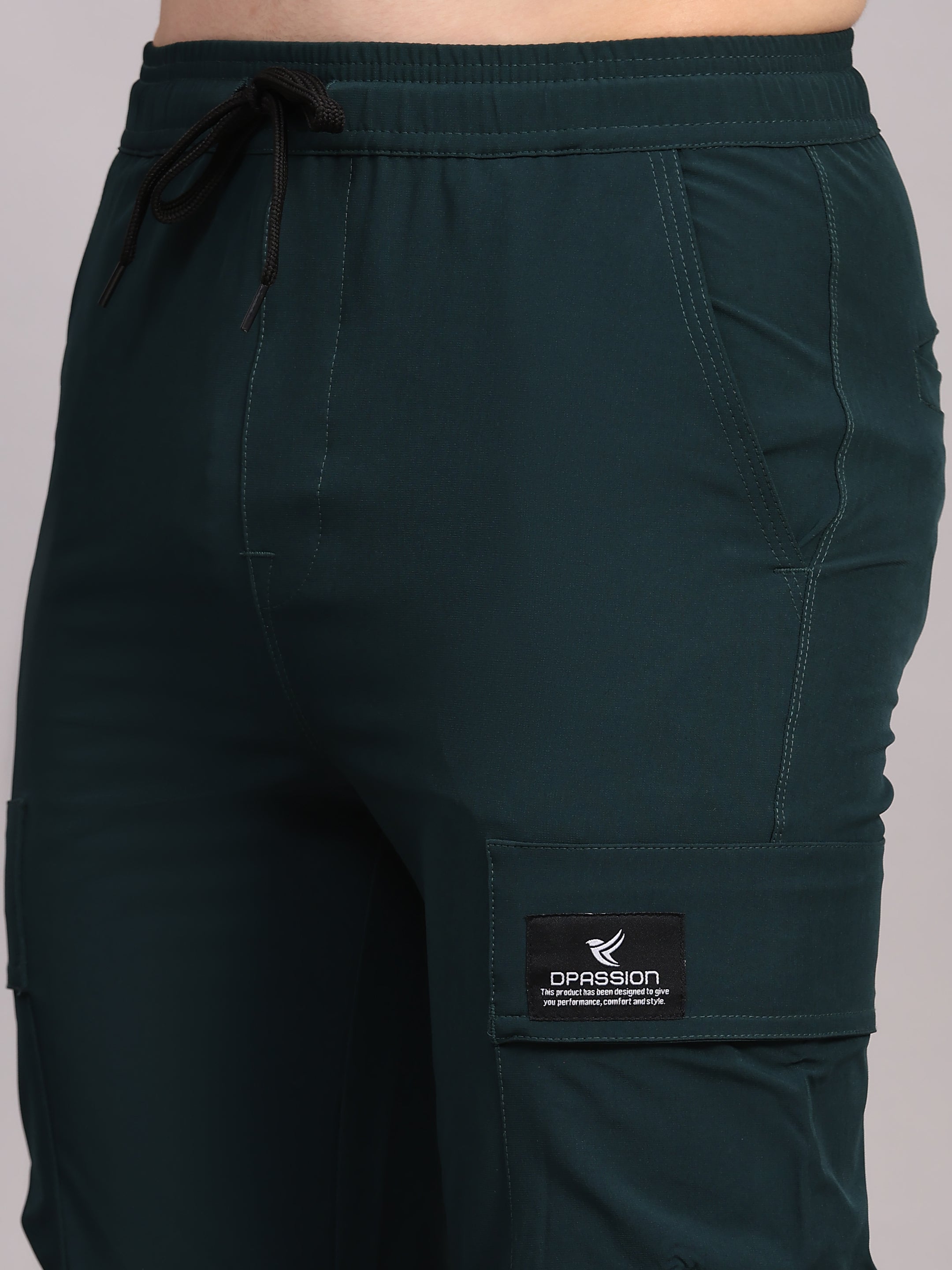 Imported NS Terry Nyloon Lycra 190 GSM Training Track Pants For Men