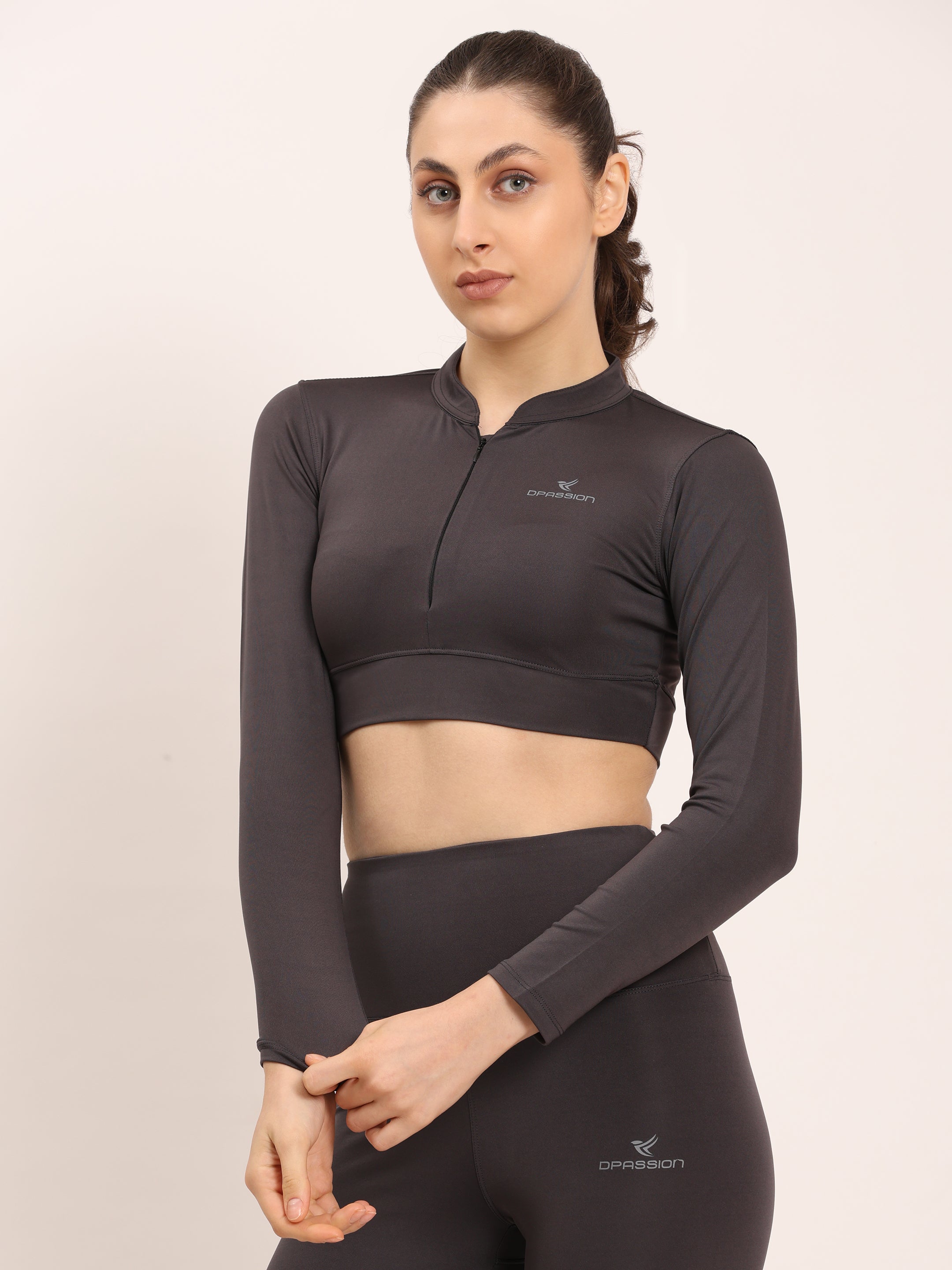 4 Way Lycra 250 GSM Full Sleeves Sports Bra