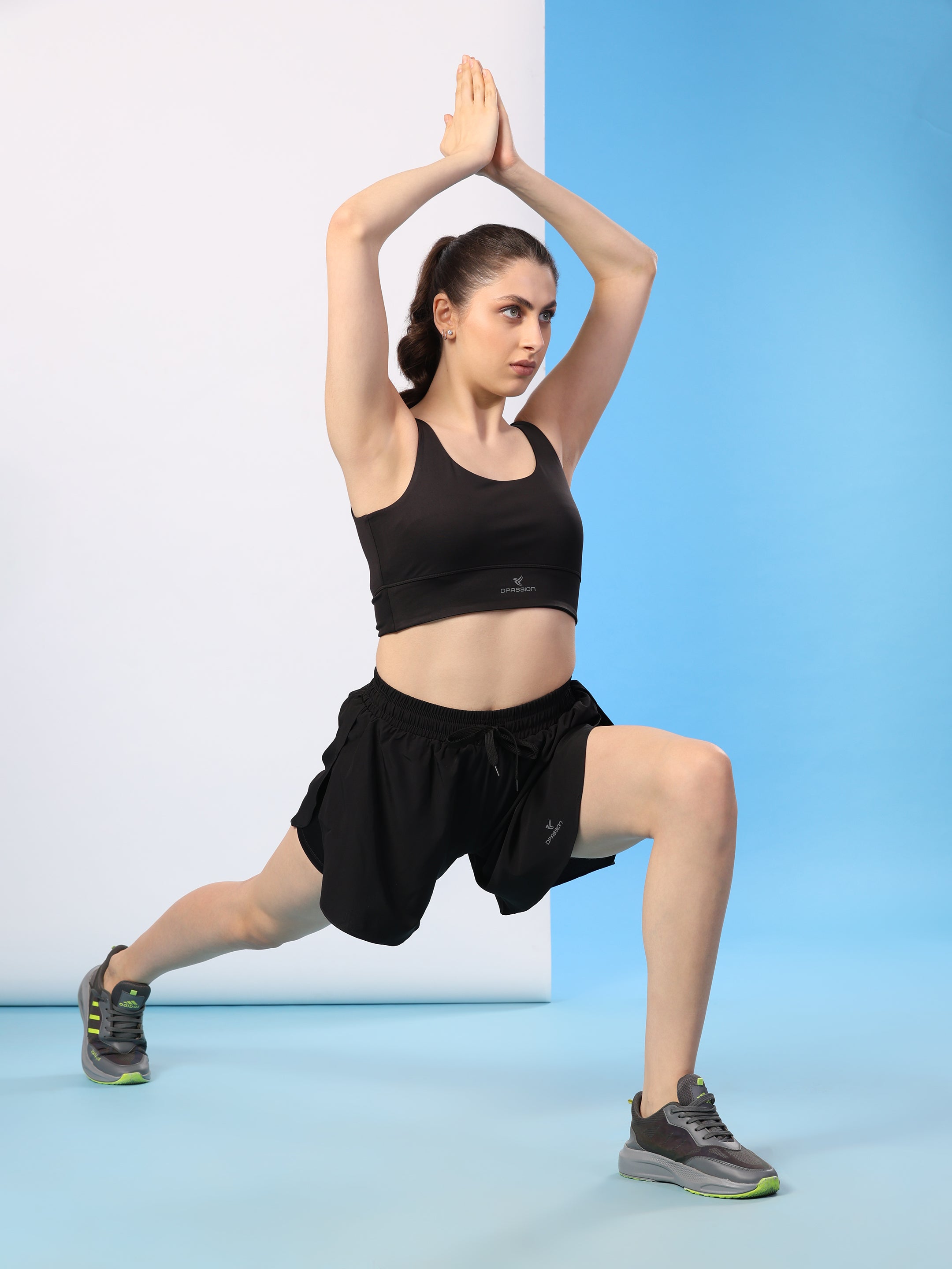 4 Way Lycra 250 GSM Cut-Out Sports Bra