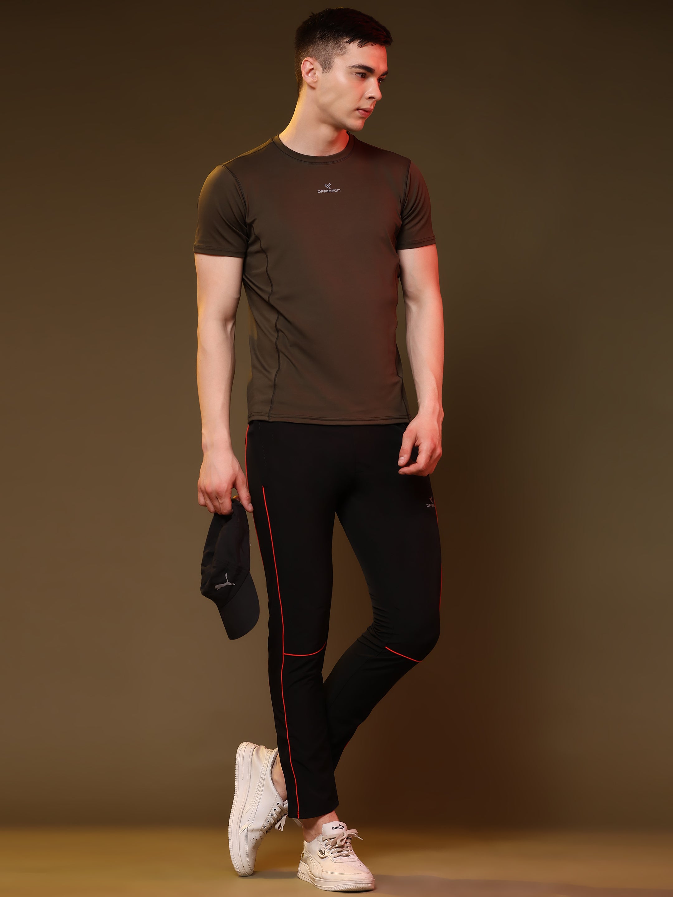 Imported NS Terry Nyloon Lycra 190 GSM Track Pants For Men