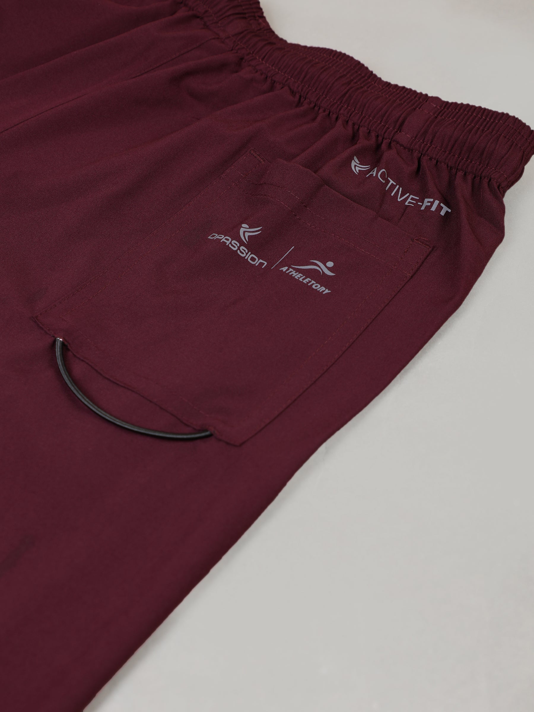 Regular fit sports track pants for men
