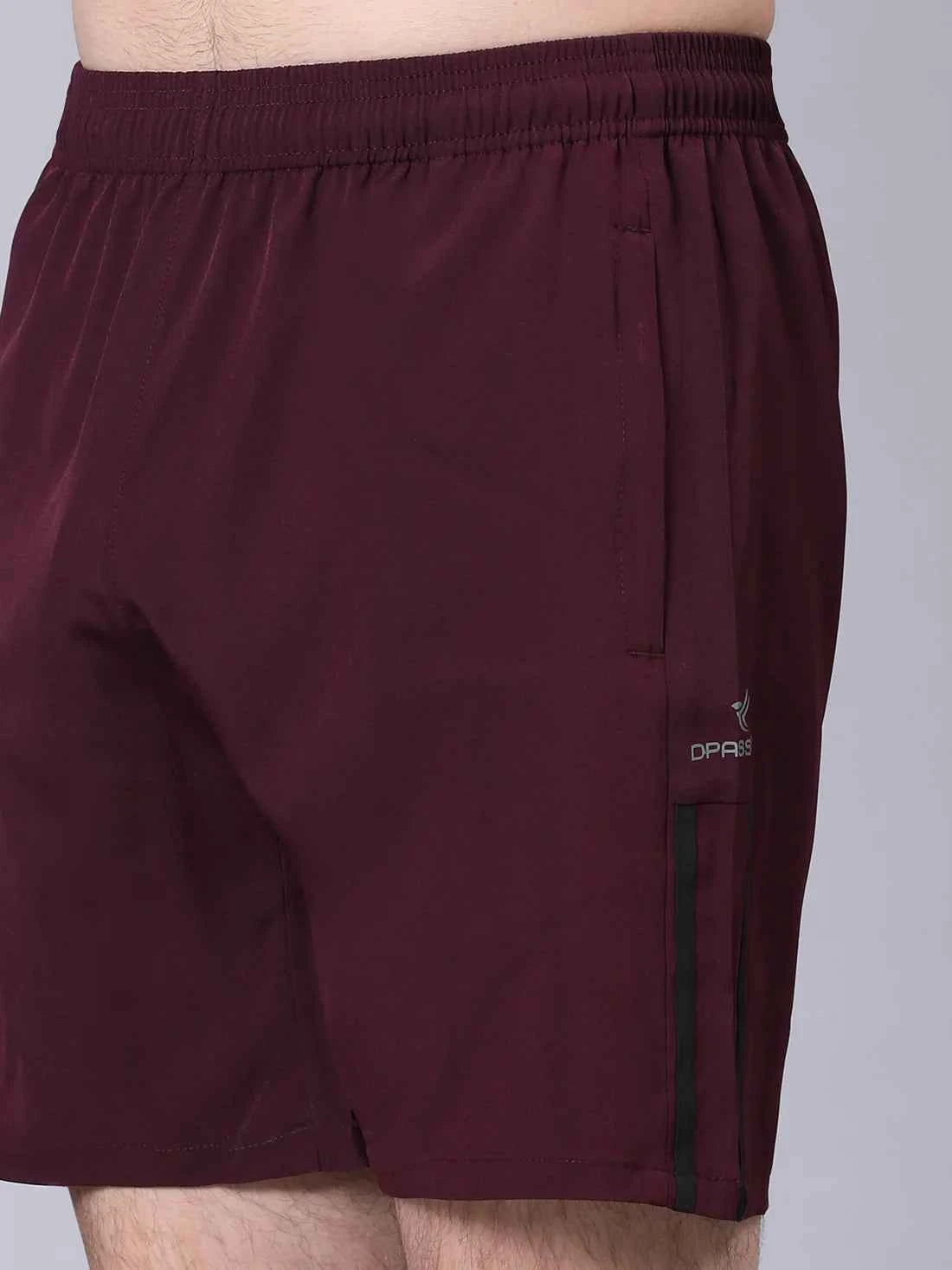Dpassion Core Maroon Performance Training Shorts Premium Activewear