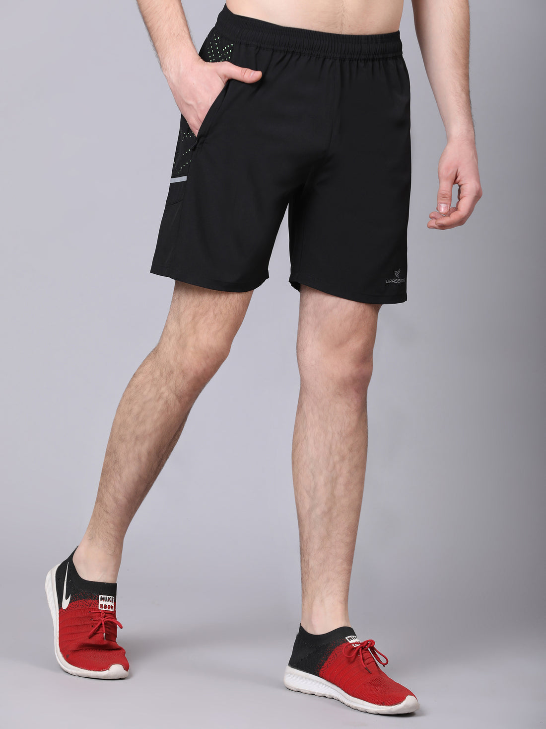 Dpassion Black Performance Training Shorts Premium Gym Activewear - Dpassion
