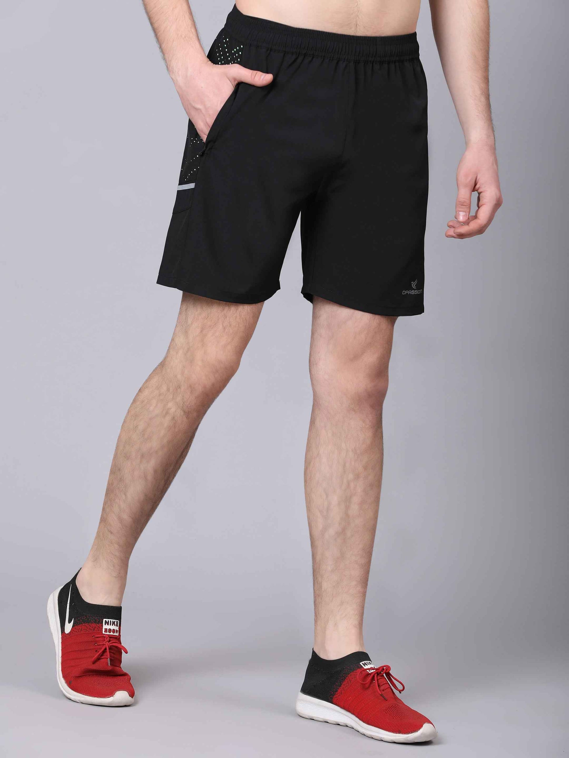Dpassion Black Performance Training Shorts Premium Gym Activewear