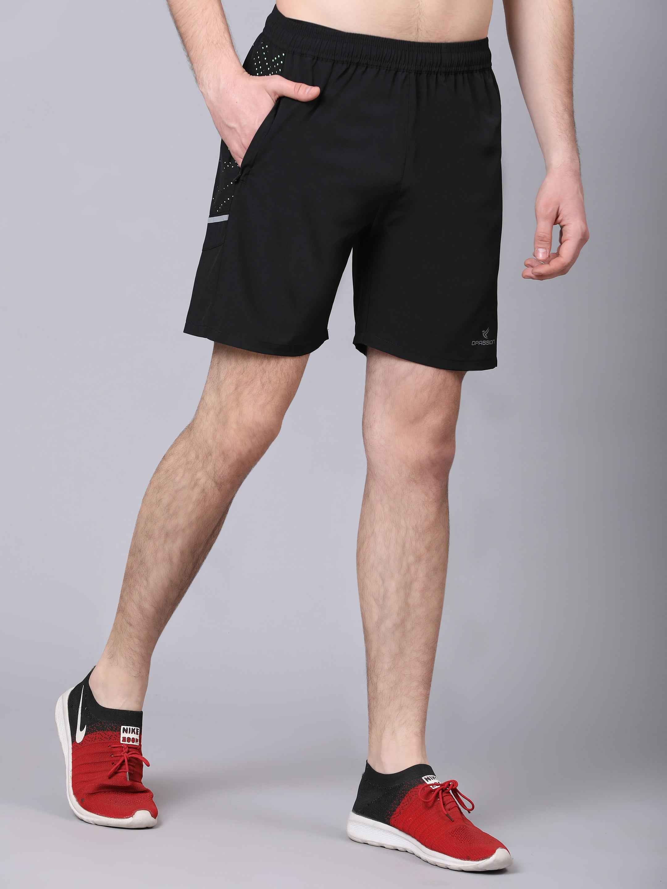 Dpassion Black Performance Training Shorts Premium Gym Activewear