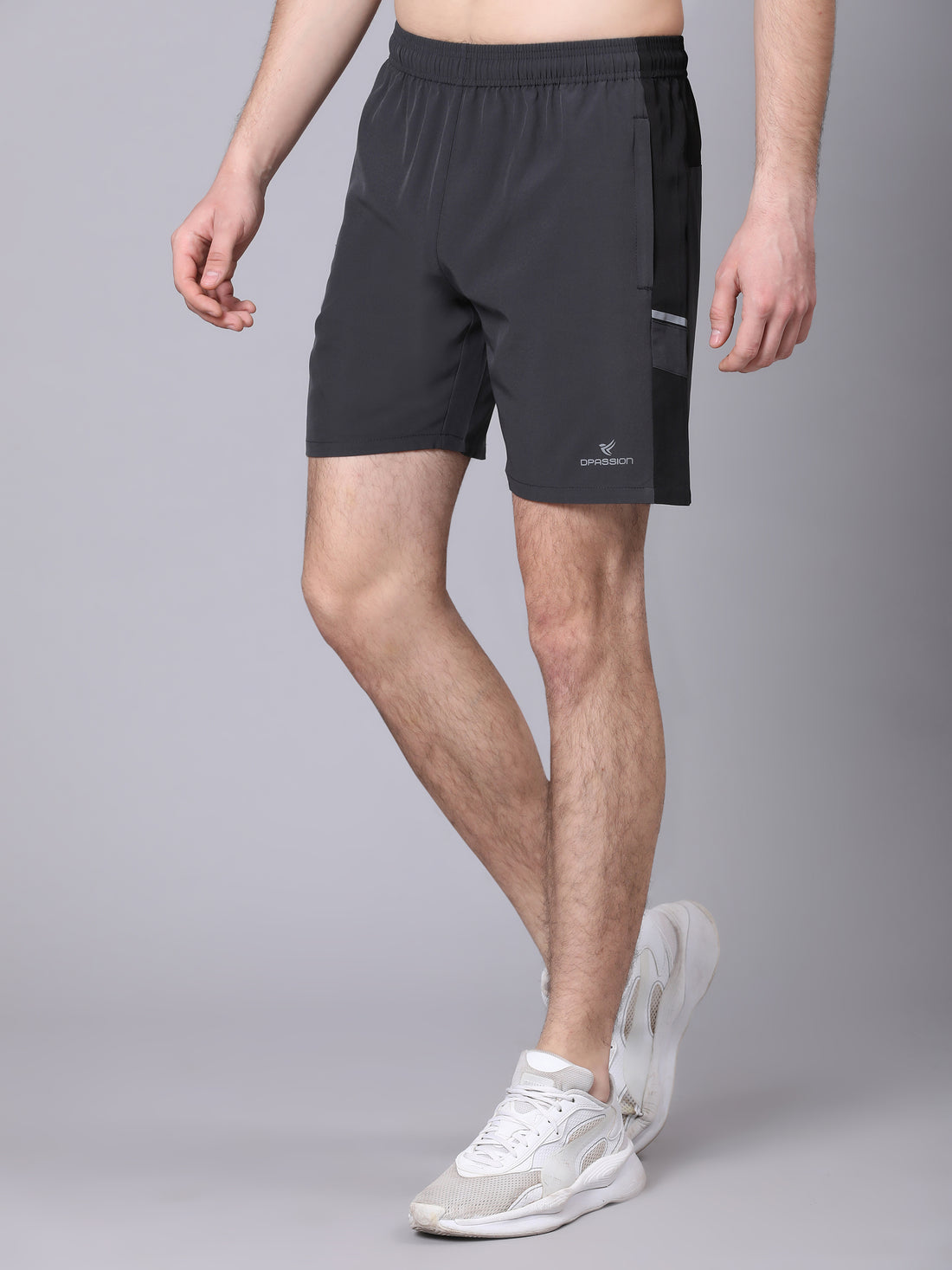Dpassion Charcoal Panel Training Shorts Performance Gym Wear - Dpassion