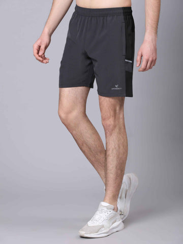 Dpassion Charcoal Panel Training Shorts Performance Gym Wear