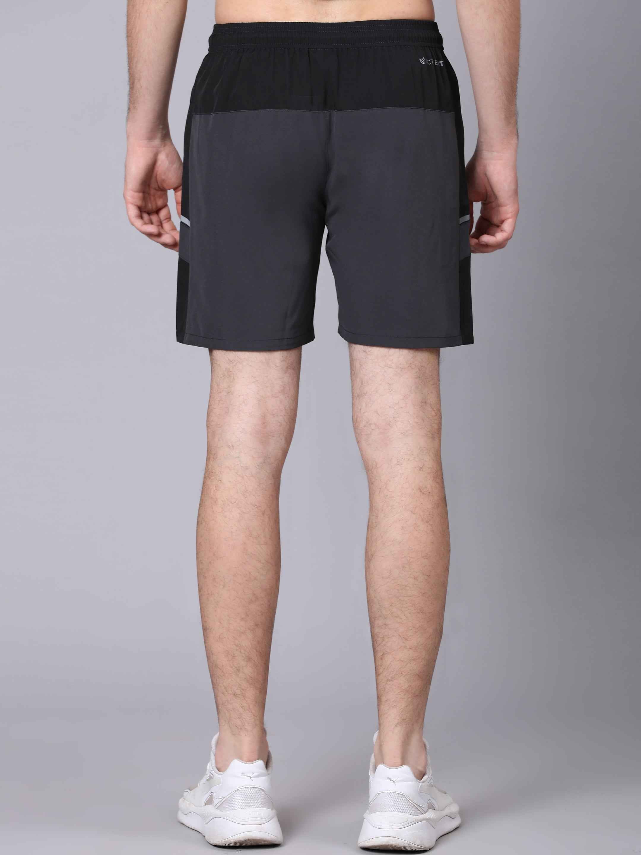 Dpassion Charcoal Panel Training Shorts Performance Gym Wear