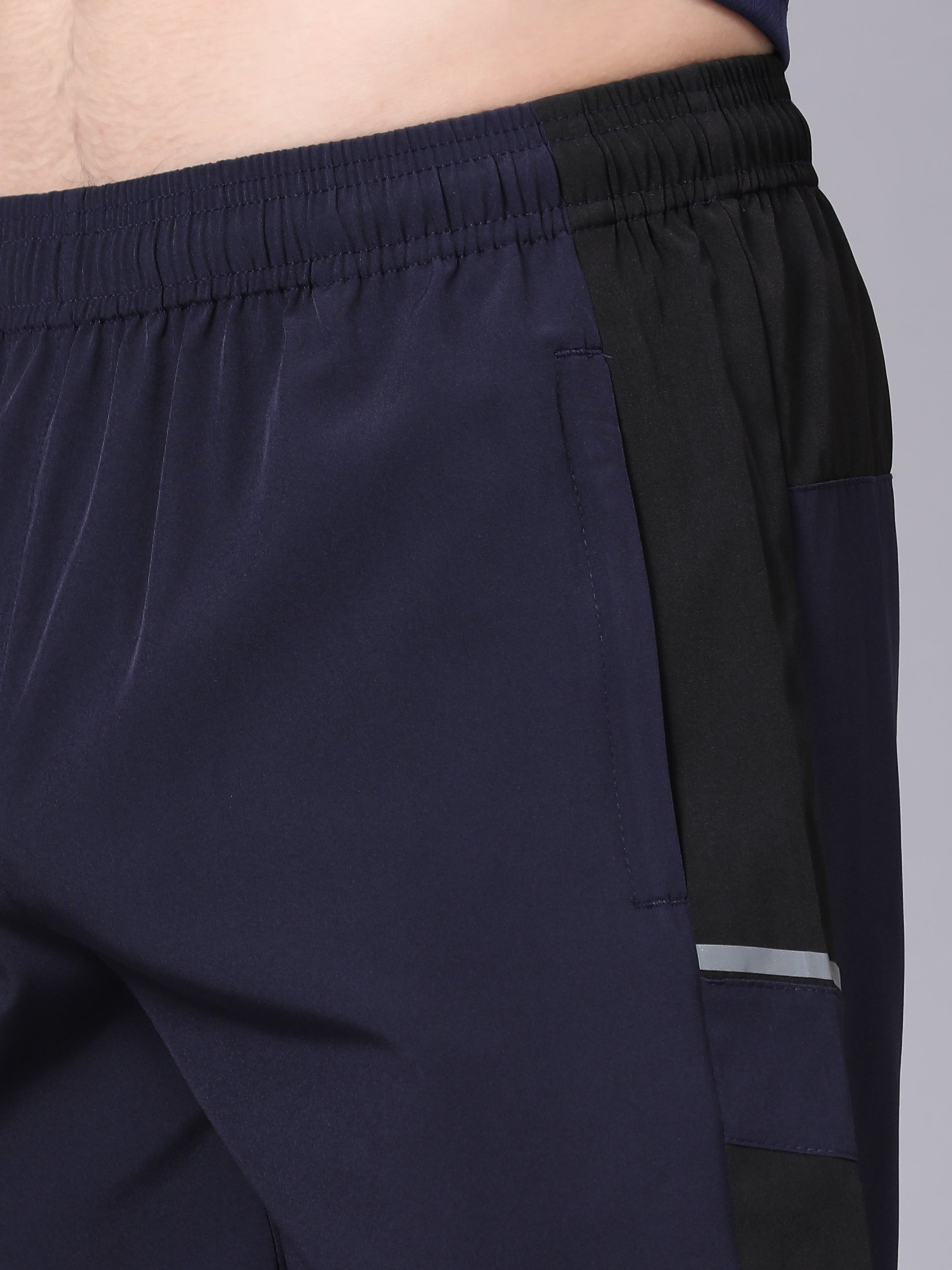 Dpassion Navy Panel Training Shorts Premium Activewear Gym Shorts - Dpassion