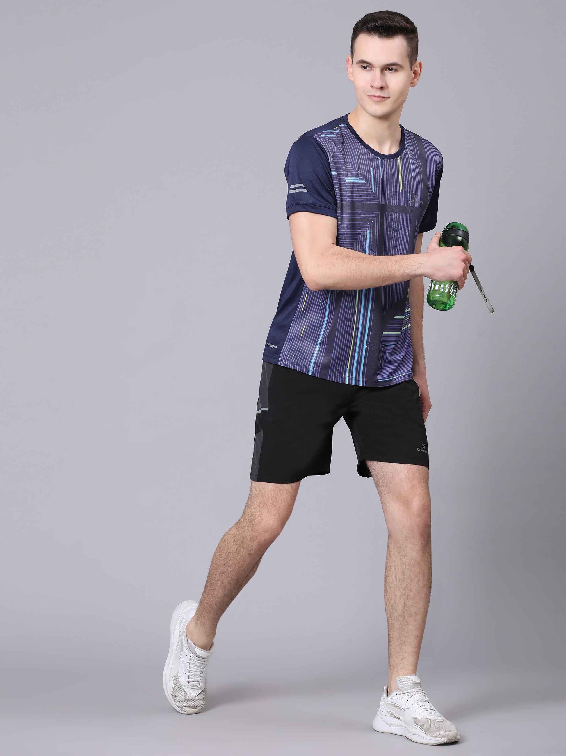 Dpassion Black Performance Training Shorts Active Sportswear