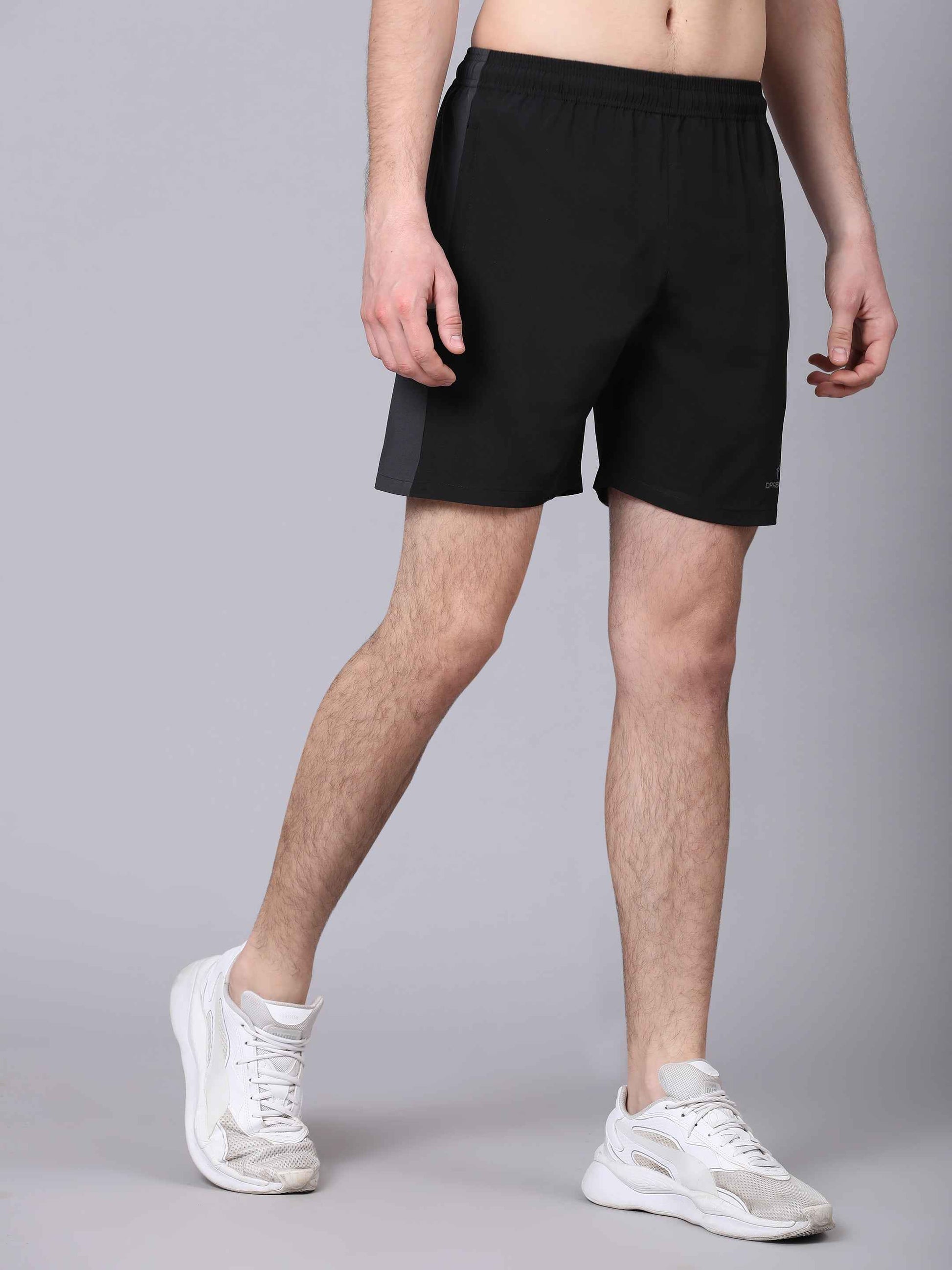 Dpassion Black Performance Training Shorts Active Sportswear