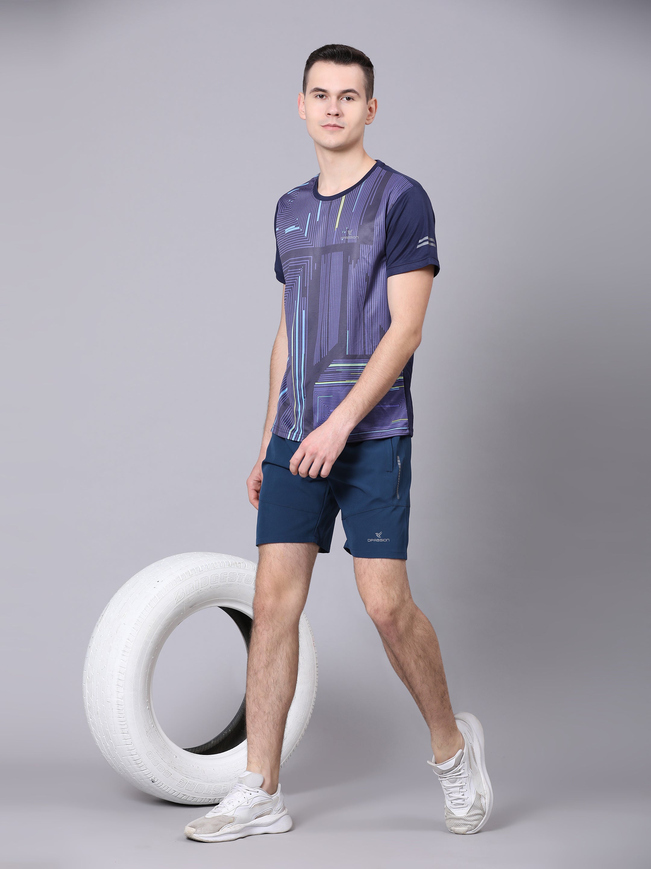 Dpassion Core Blue Performance Training Shorts Premium Activewear - Dpassion