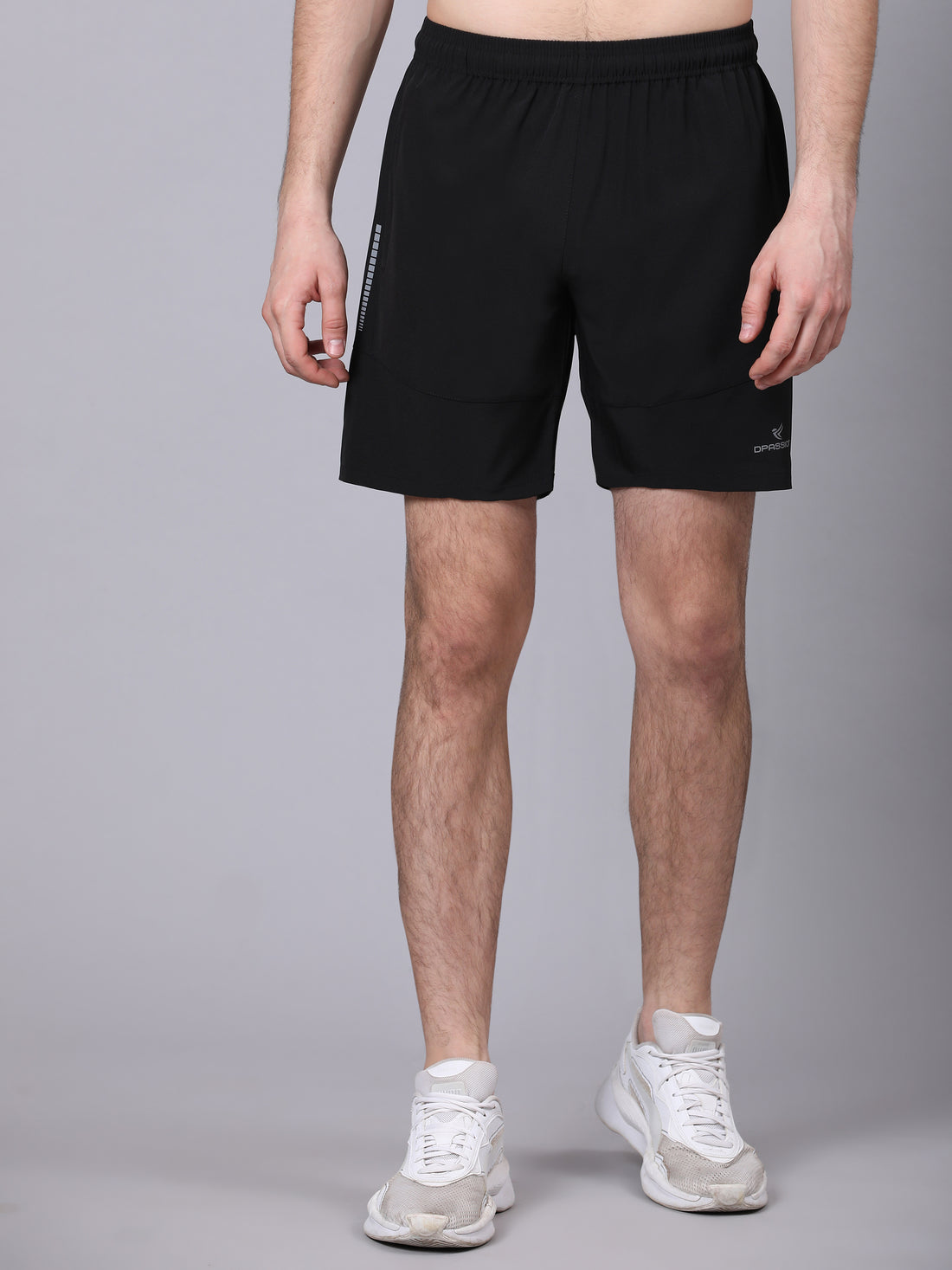 Dpassion Black Reflective Training Shorts Premium Gym Activewear - Dpassion