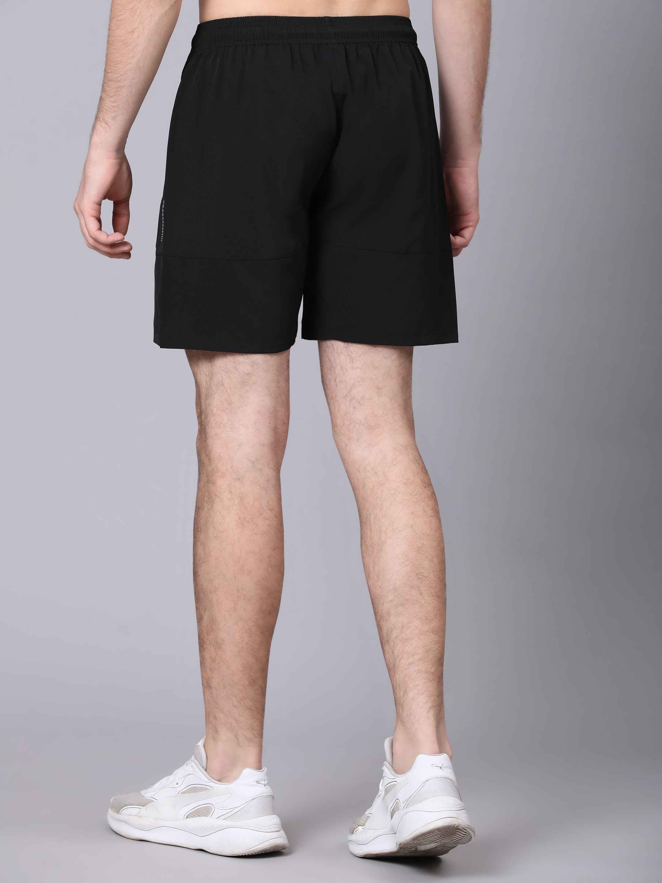 Dpassion Black Reflective Training Shorts Premium Gym Activewear