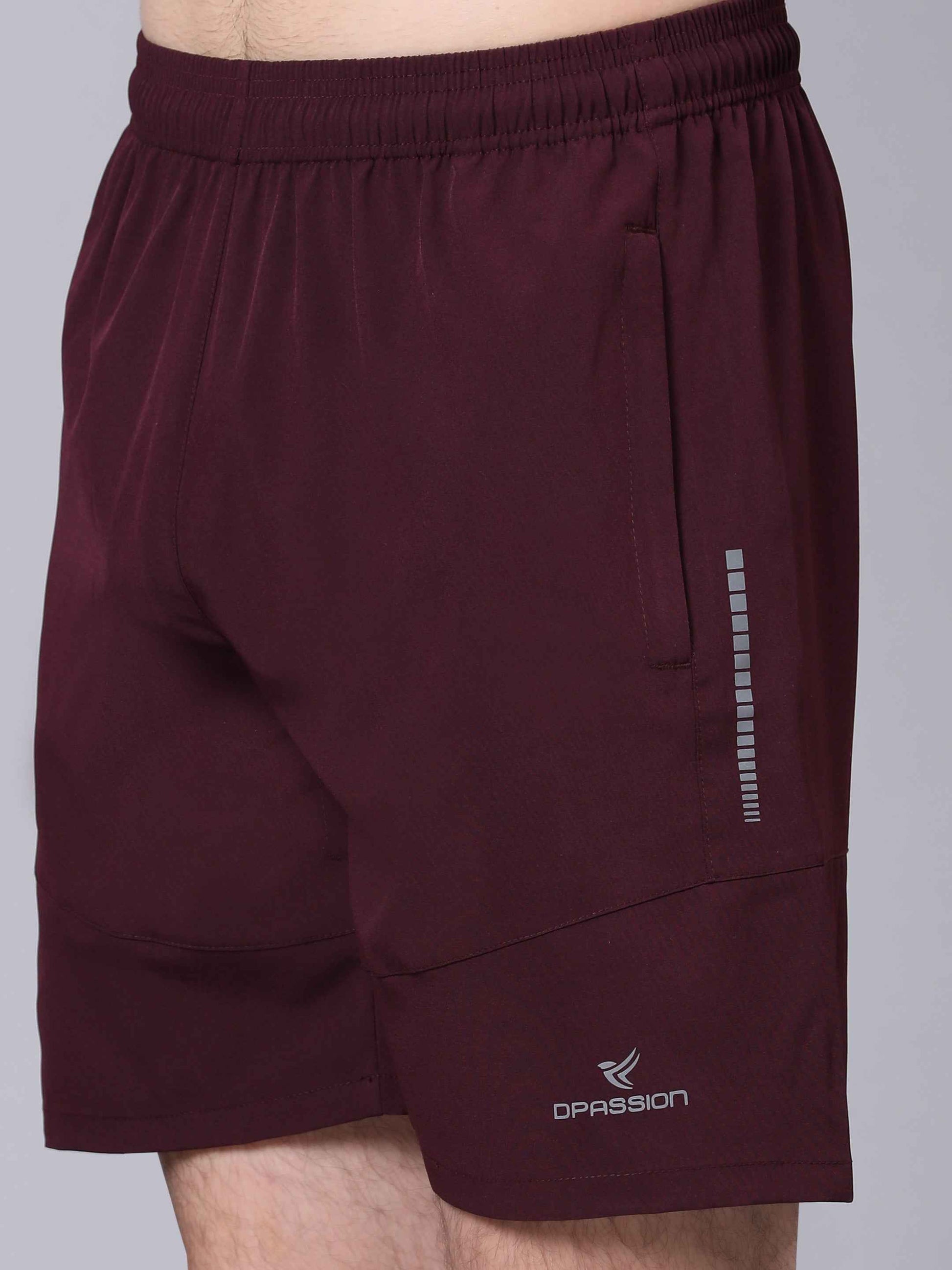 Dpassion Maroon Performance Training Shorts Premium Activewear