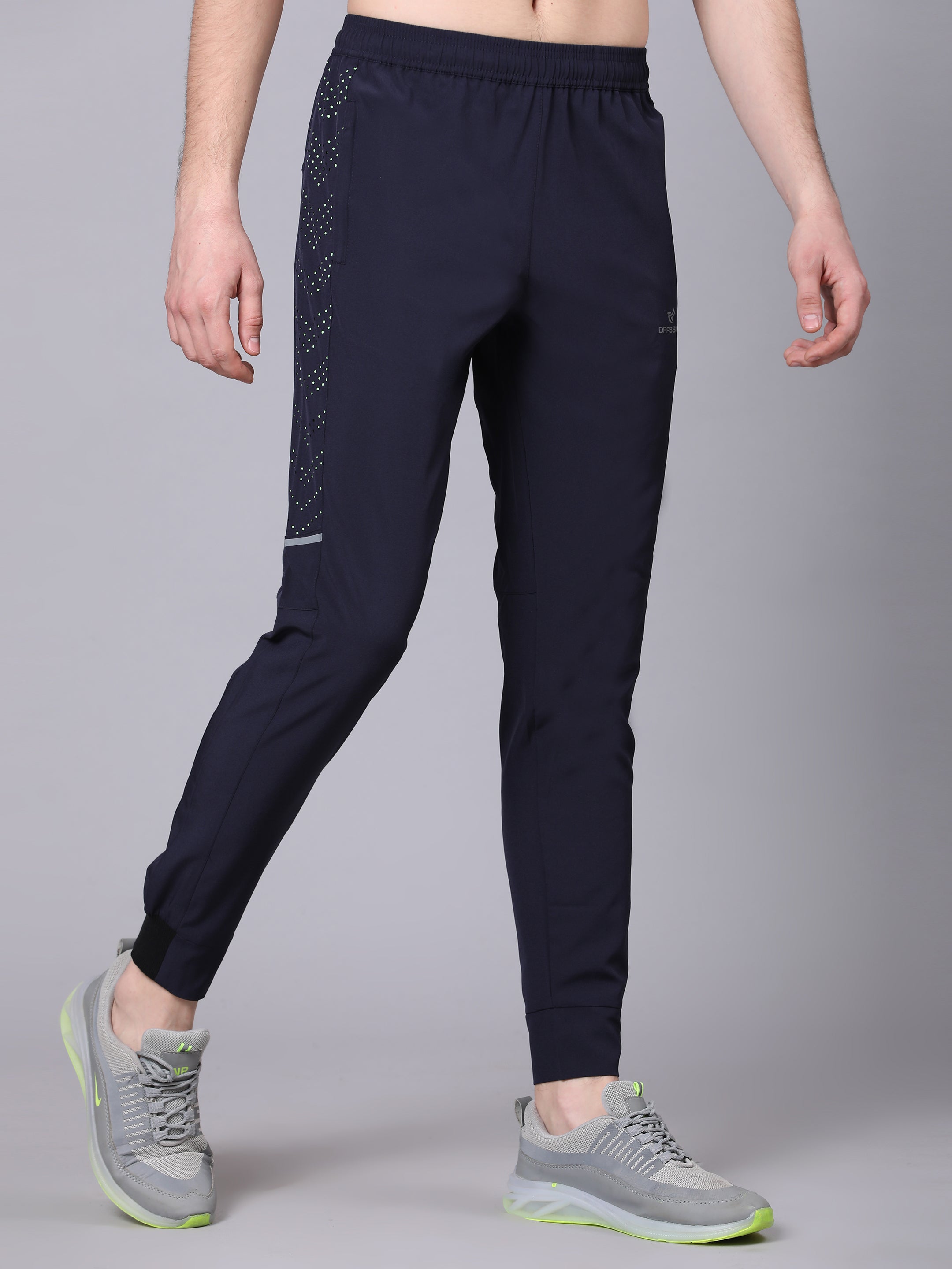 Dpassion Men Navy Tapered Training Trackpants Premium Activewear - Dpassion
