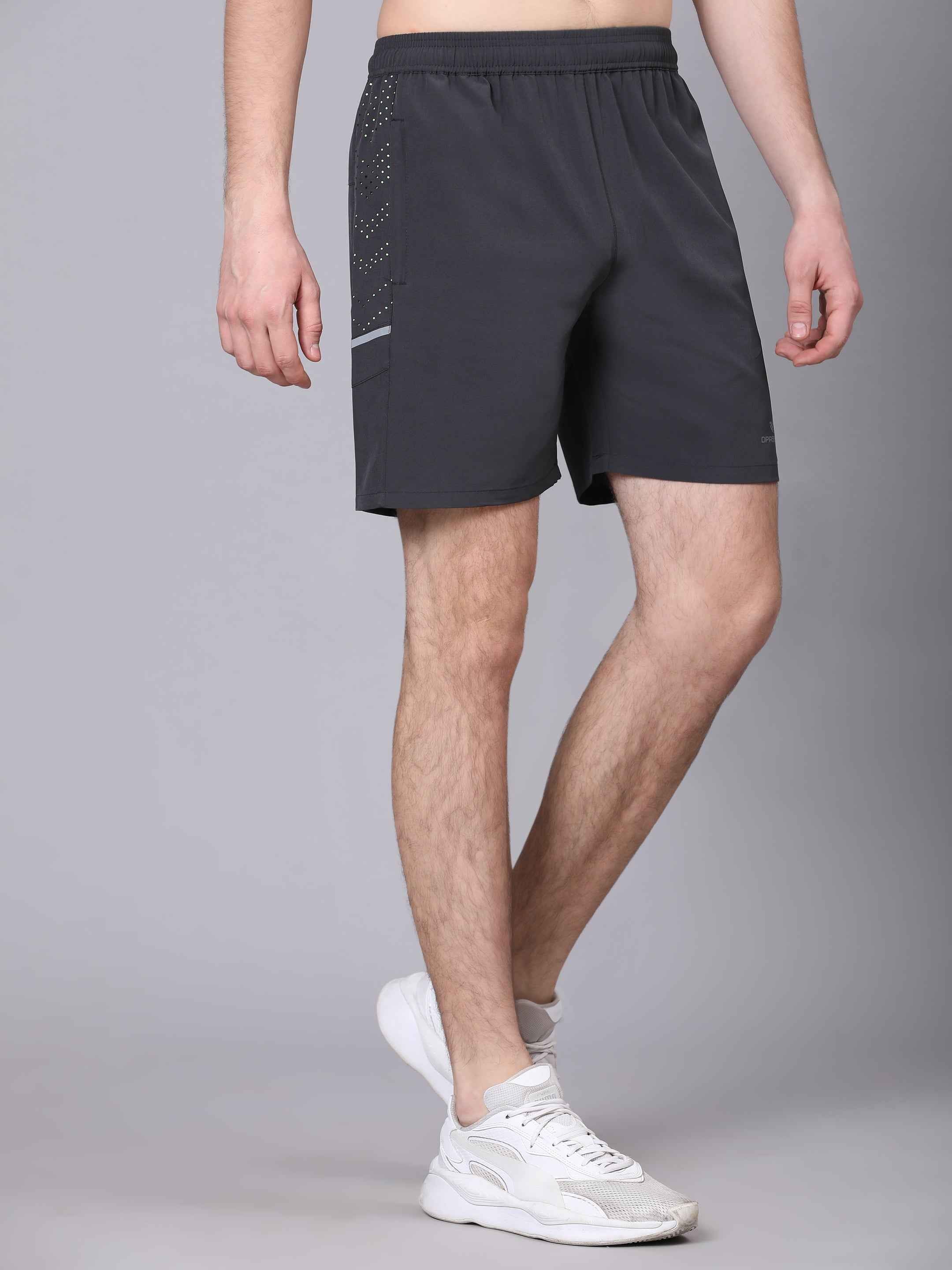 Dpassion Charcoal Performance Training Shorts Mens Premium Activewear