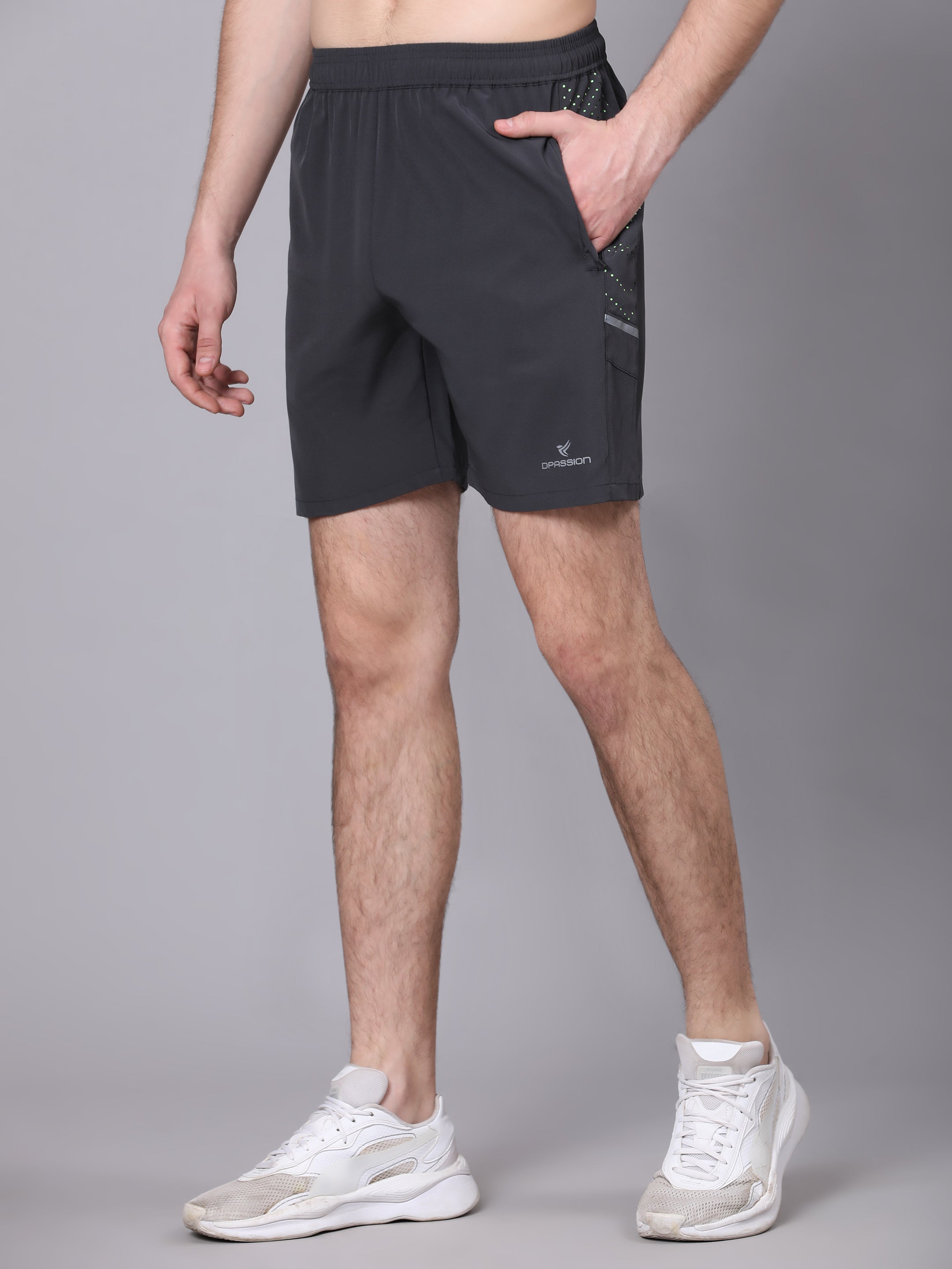Imported NS Lycra 150 GSM Men Power Run Shorts
