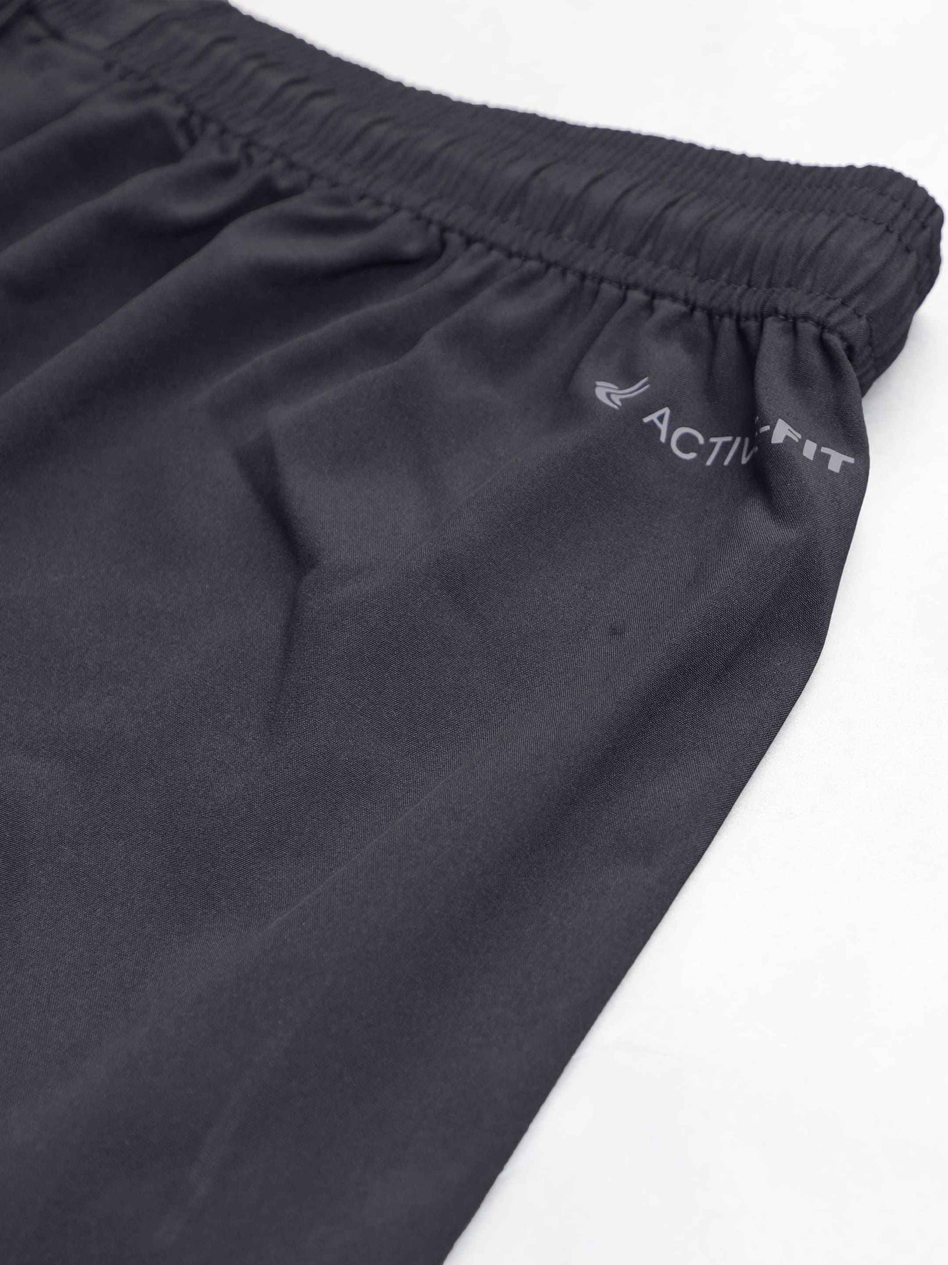 Dpassion Men Grey Slim Fit Track Pants Stretch Gym Running Activewear
