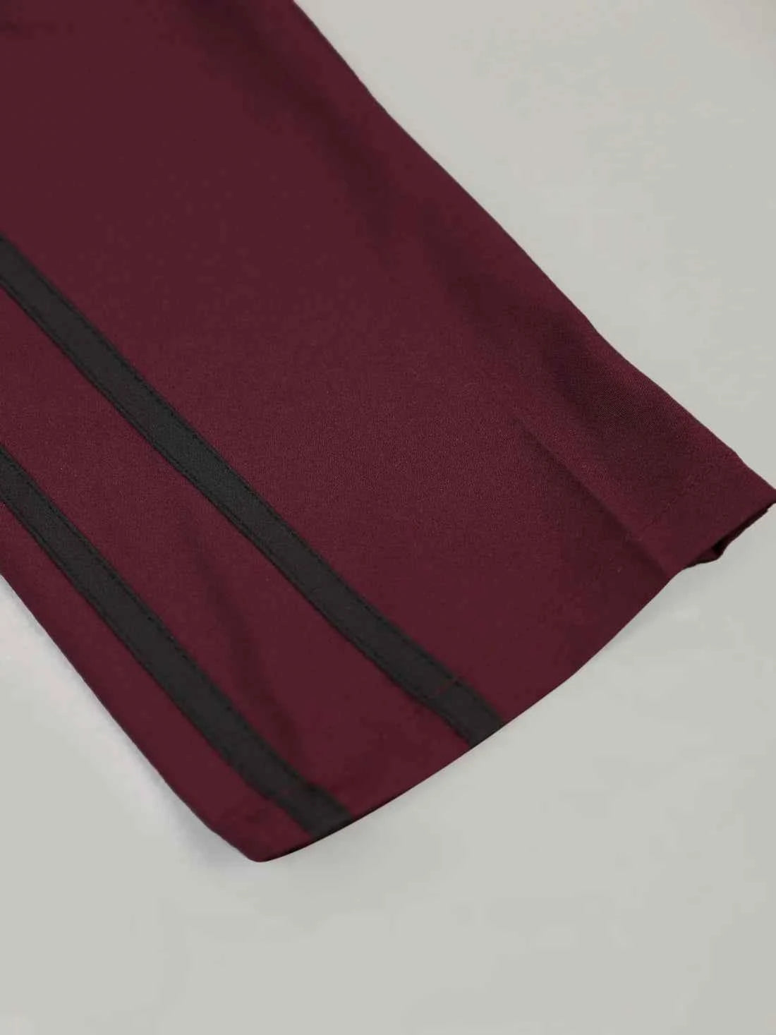 Dpassion Men Maroon Slim Fit Track Pants Reflective Gym Running Activewear