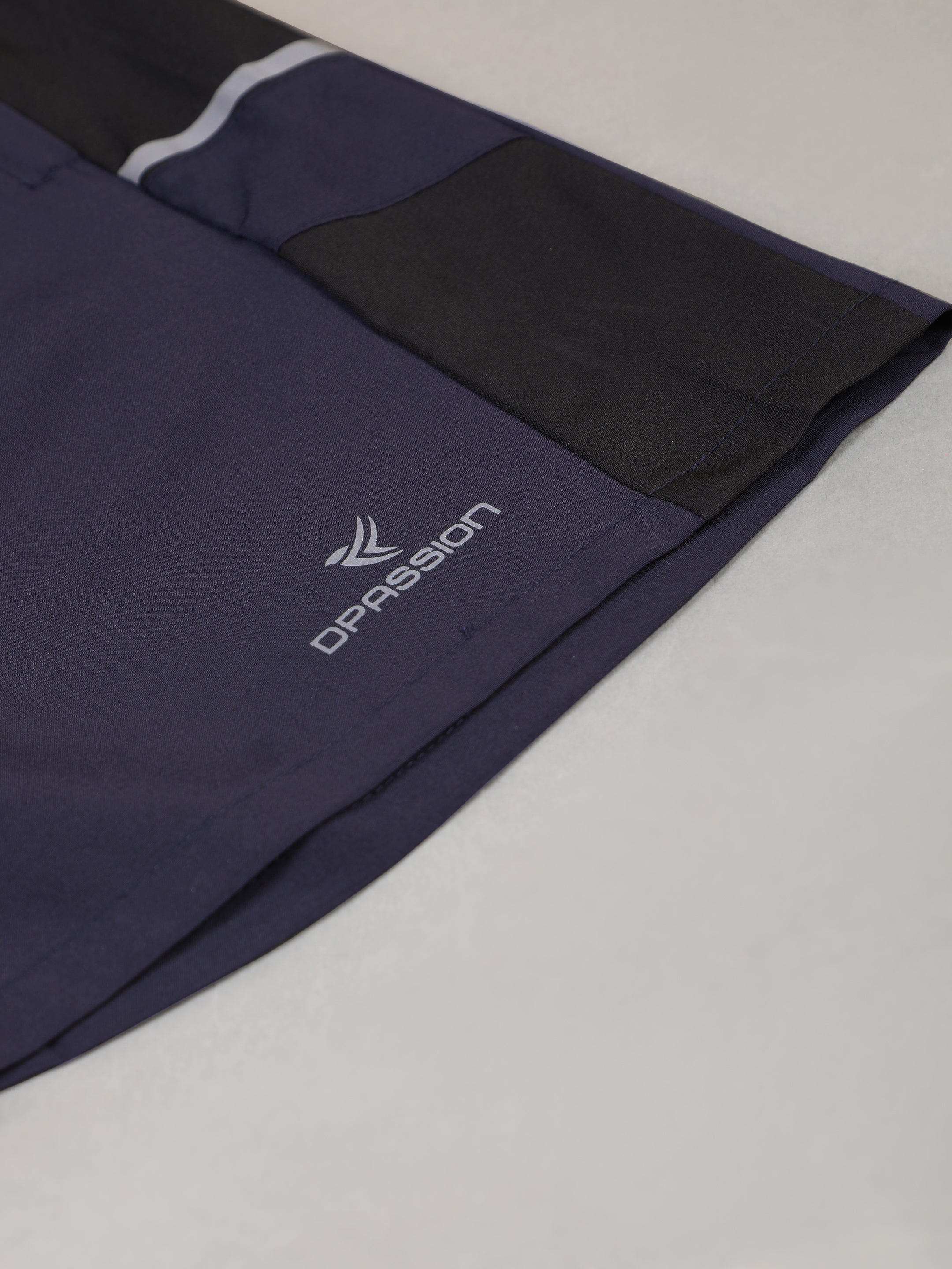 Dpassion Navy Panel Training Shorts Premium Activewear Gym Shorts - Dpassion
