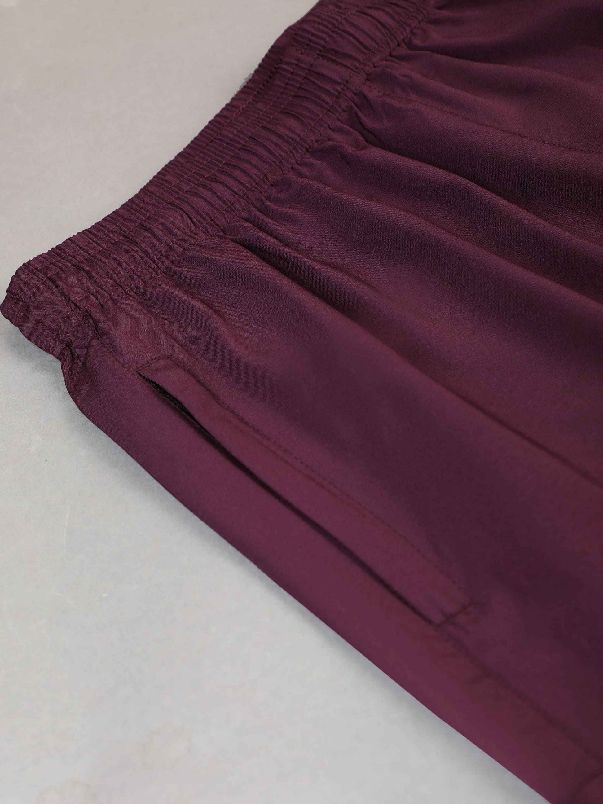 Dpassion Men Maroon Slim Fit Track Pants Stretch Gym Running Activewear