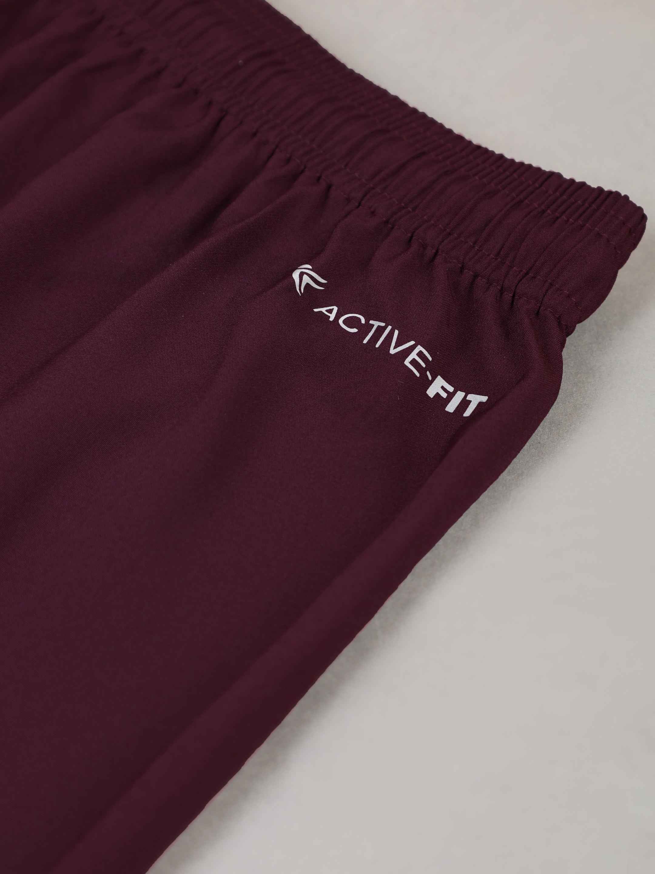 Dpassion Maroon Performance Training Shorts Premium Activewear