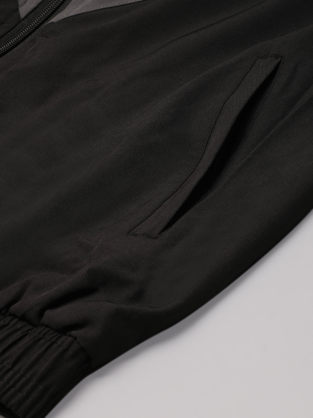 Dpassion Men Dual Tone Training Jacket Black Grey Sportswear - Dpassion