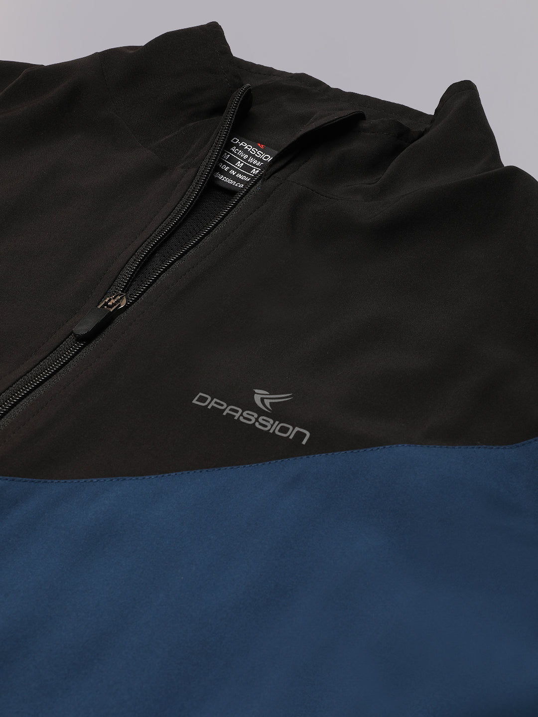 Dpassion Men Colorblock Training Jacket Premium Activewear Zip Sportswear - Dpassion