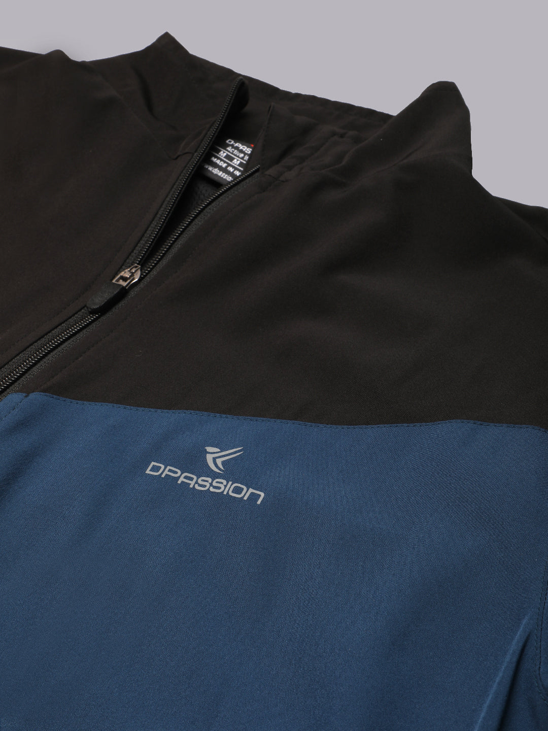 Dpassion Men Dual Tone Training Jacket Lightweight Performance Sportswear - Dpassion