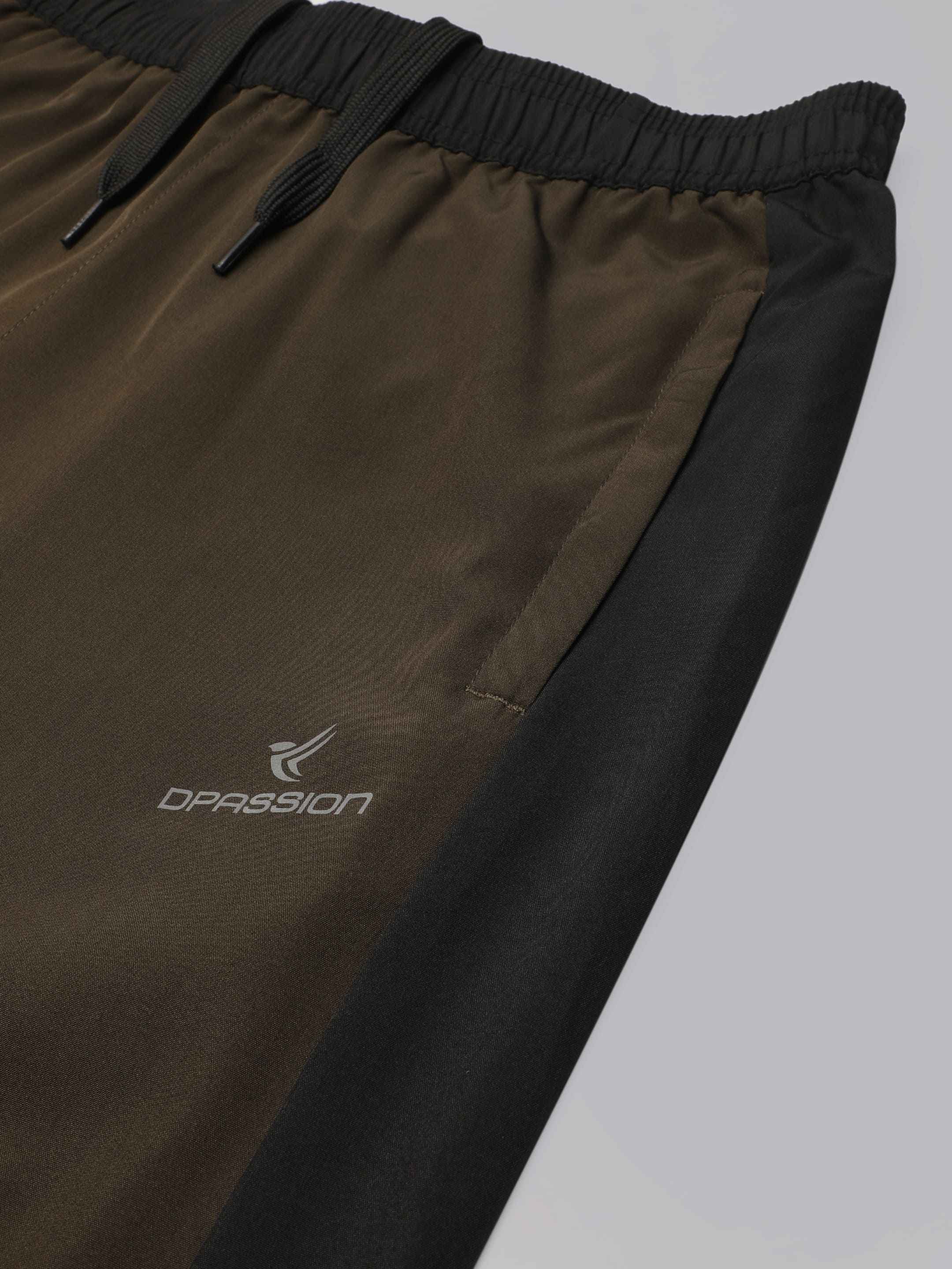 Dpassion Olive Slim Fit Joggers Cuffed Gym Track Pants Activewear