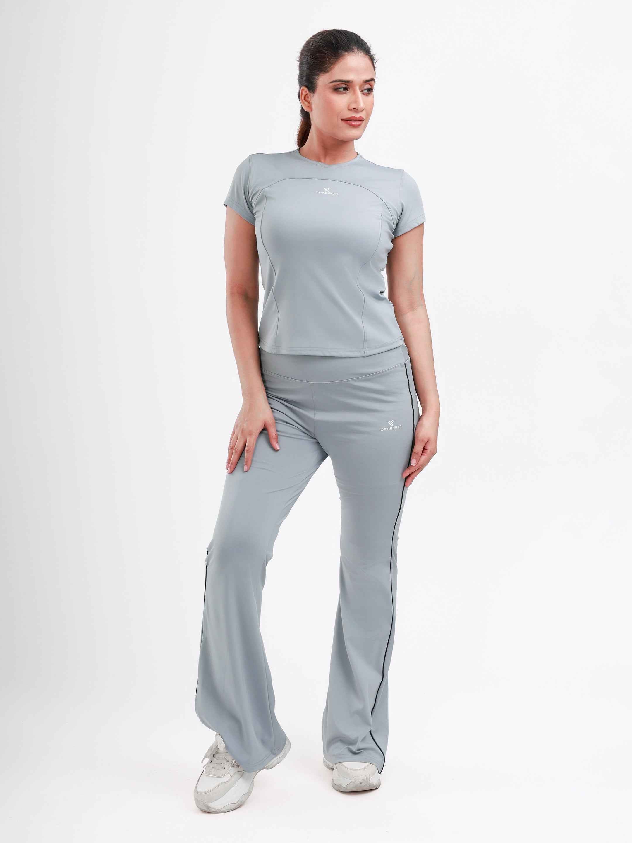 Dpassion FlowEase Performance Co-Ord Set – Grey Activewear