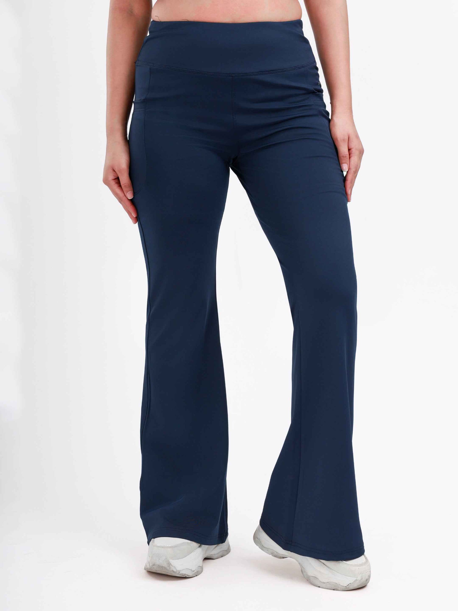 Dpassion Sculpt Flare Pants Navy High Waist Activewear