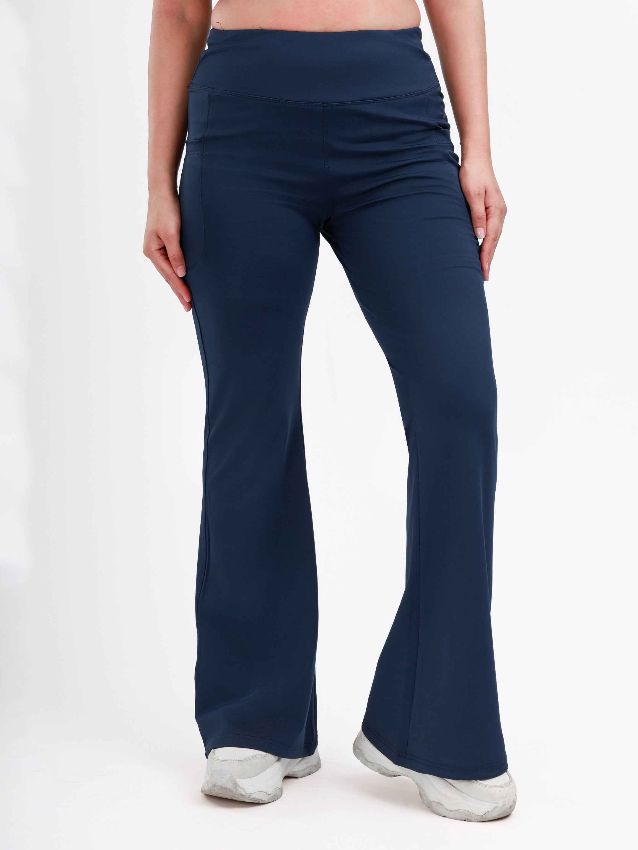 Dpassion Sculpt Flare Pants Navy High Waist Activewear