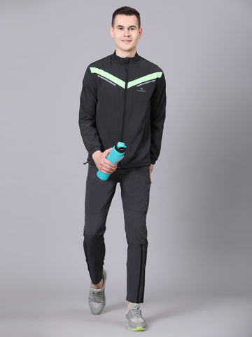 Colourblocked Polyester Regular fit Track Suit for Men