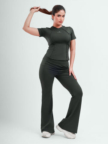 Dpassion AeroFlex Performance T-Shirt & Flare Pants Set
