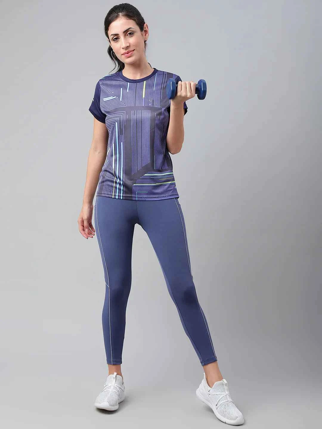 Dpassion Women Velocity Print Performance T-Shirt